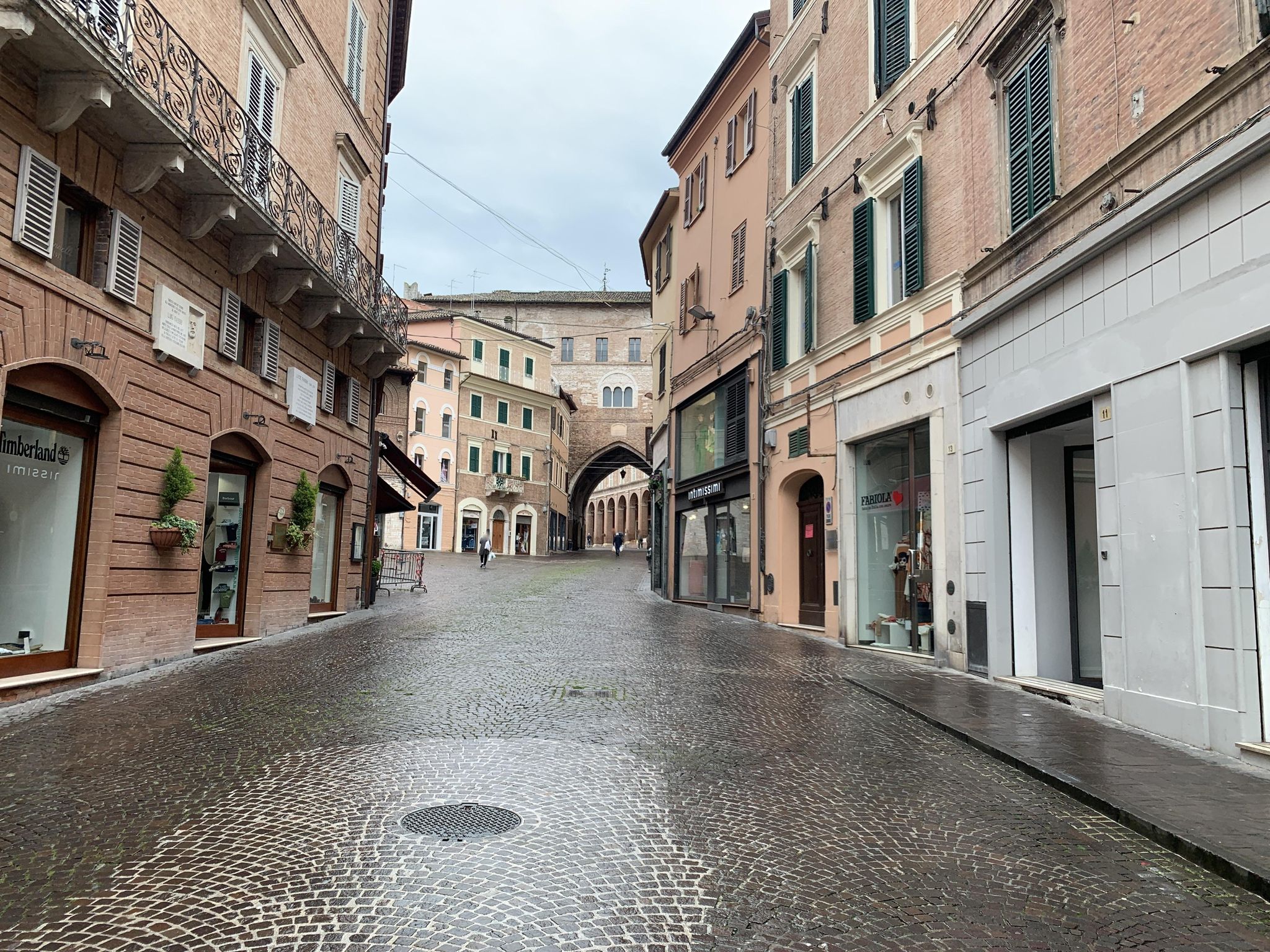 Street view of Fabriano
