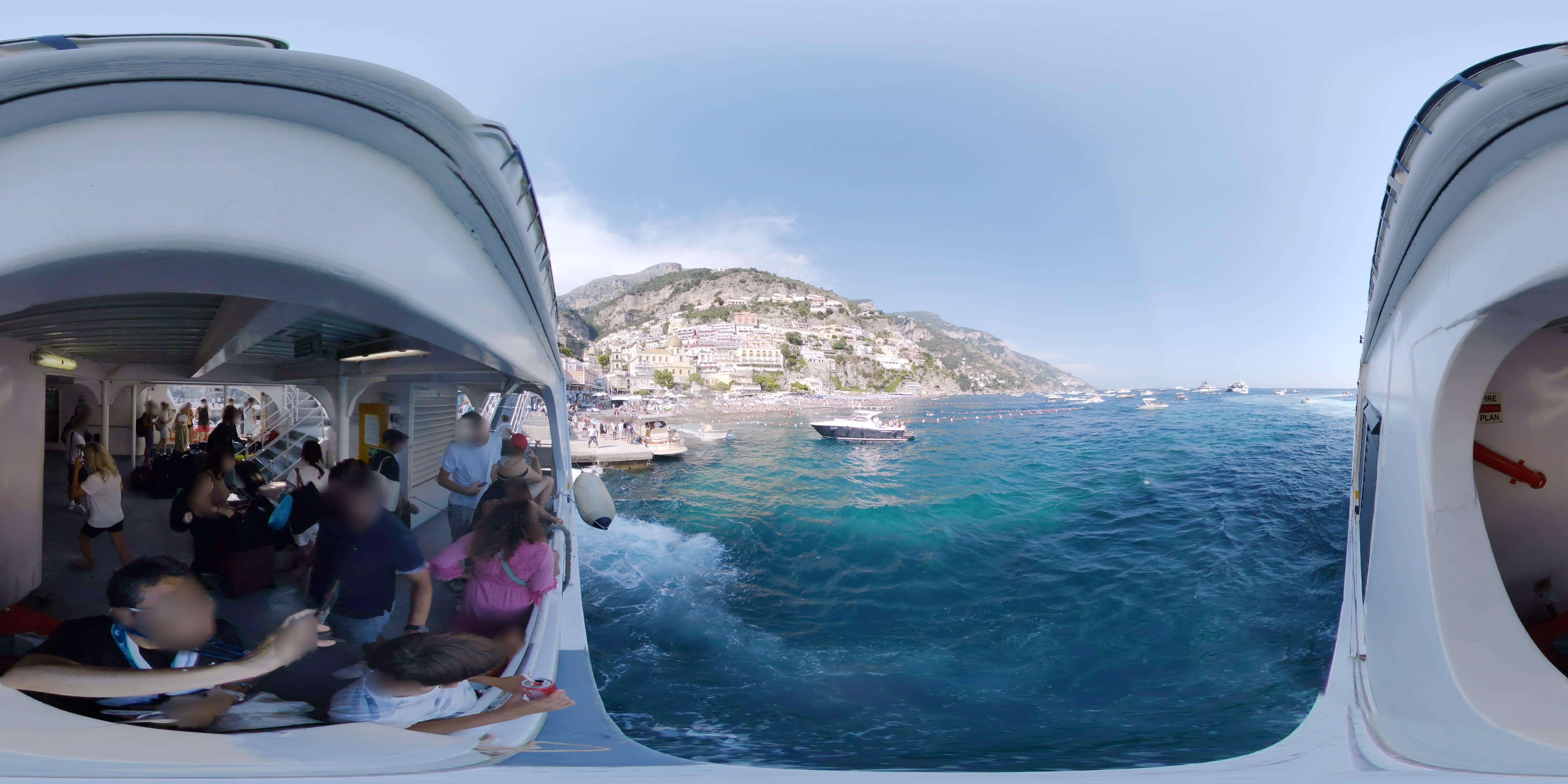 Street view of Positano