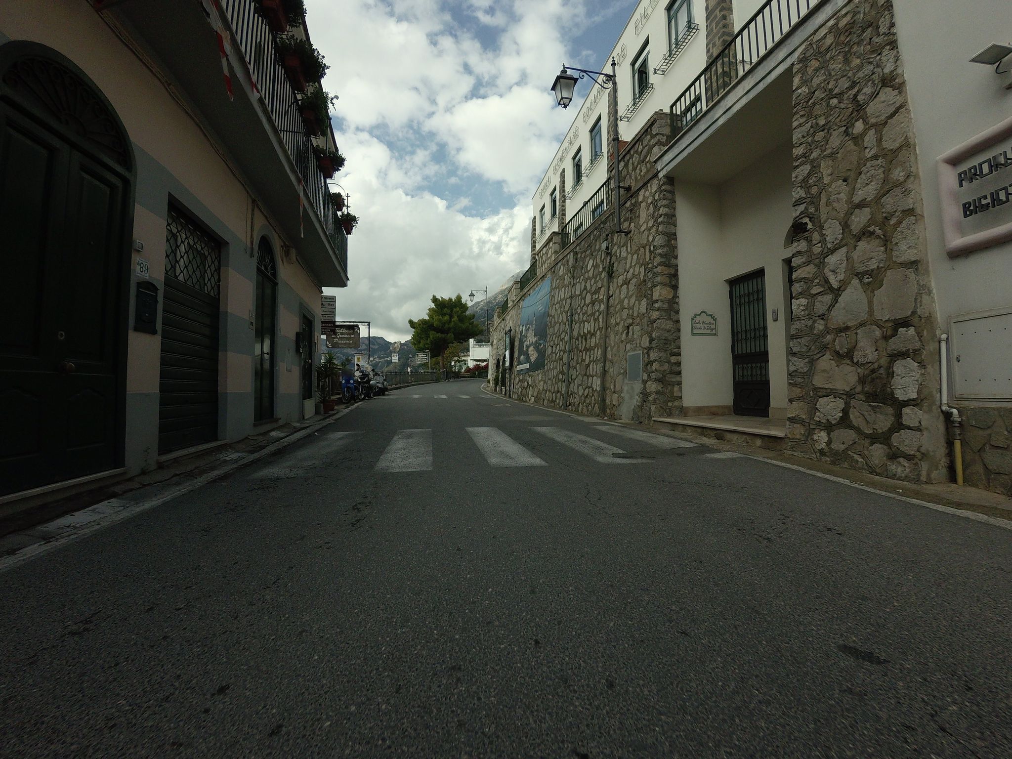 Street view of Praiano