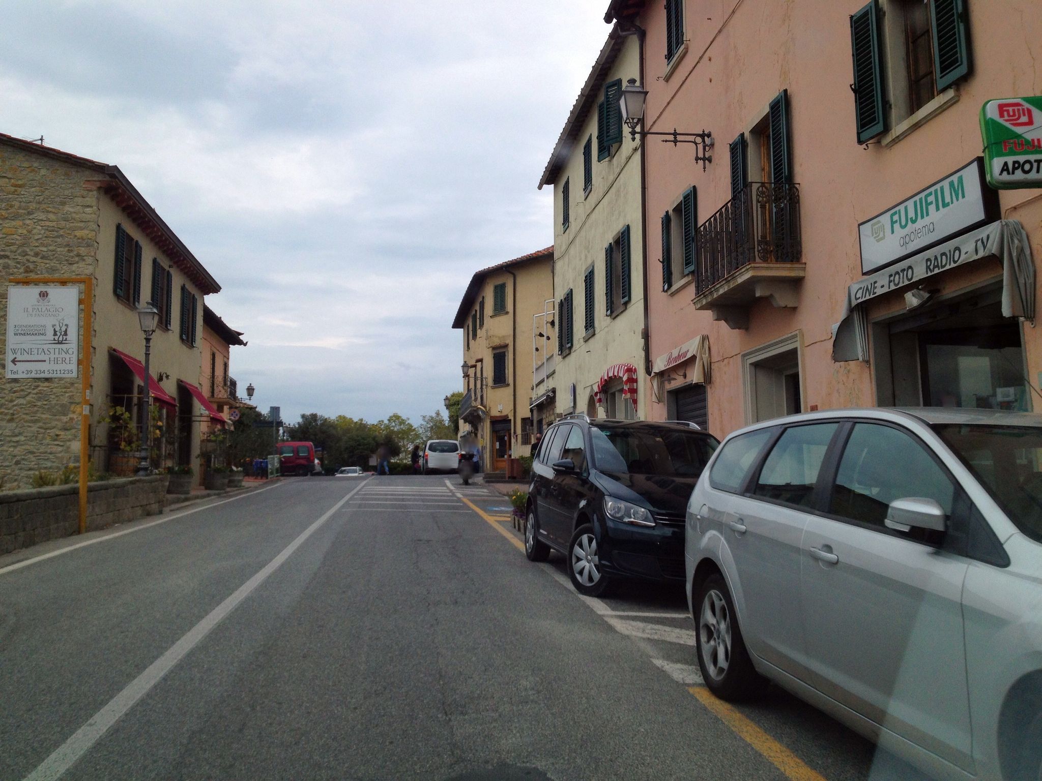 Street view of Panzano in Chianti