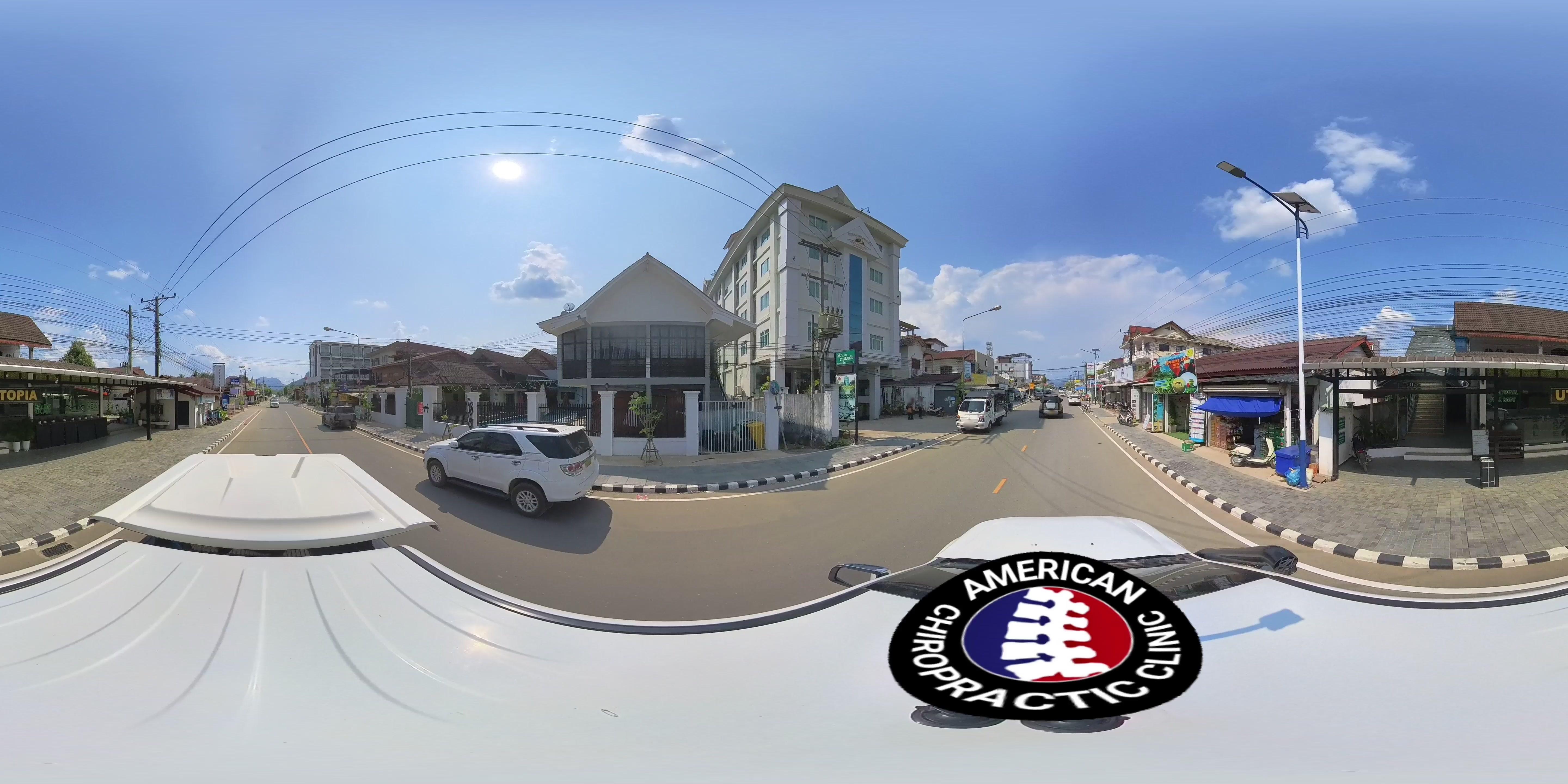 Street view of Vang Vieng