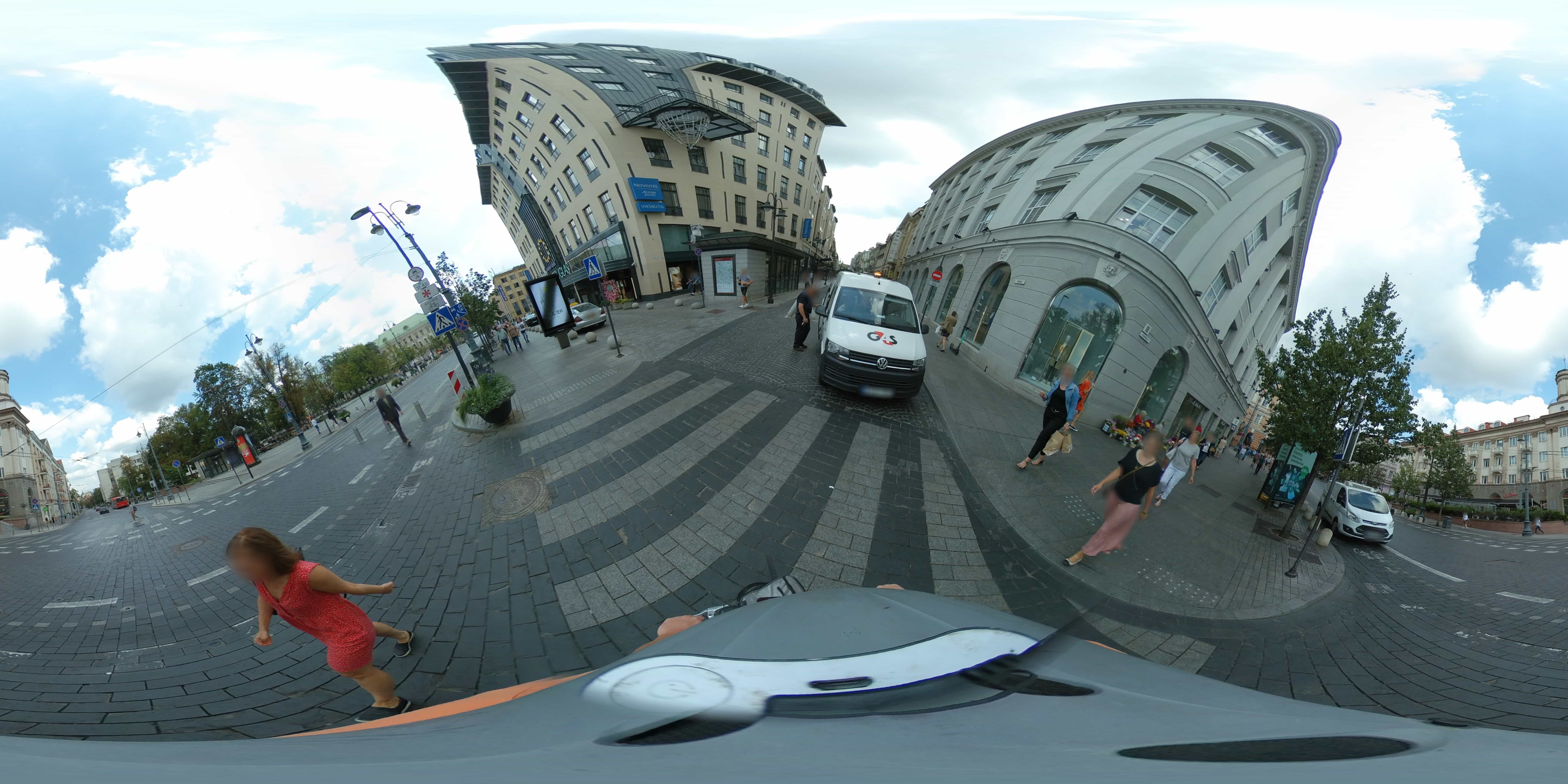 Street view of Vilnius