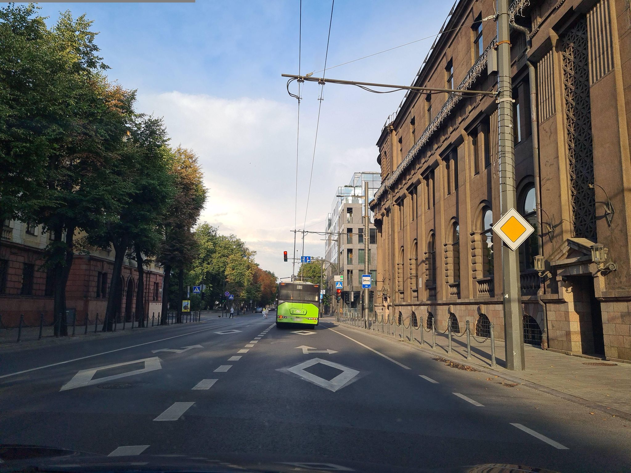 Street view of Kaunas