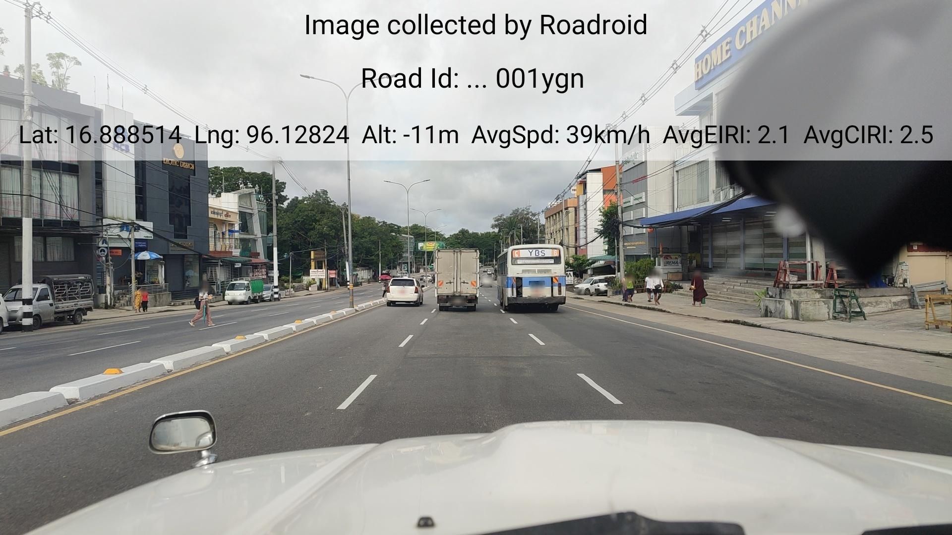 Street view of Saw Bwar Gyi Kone