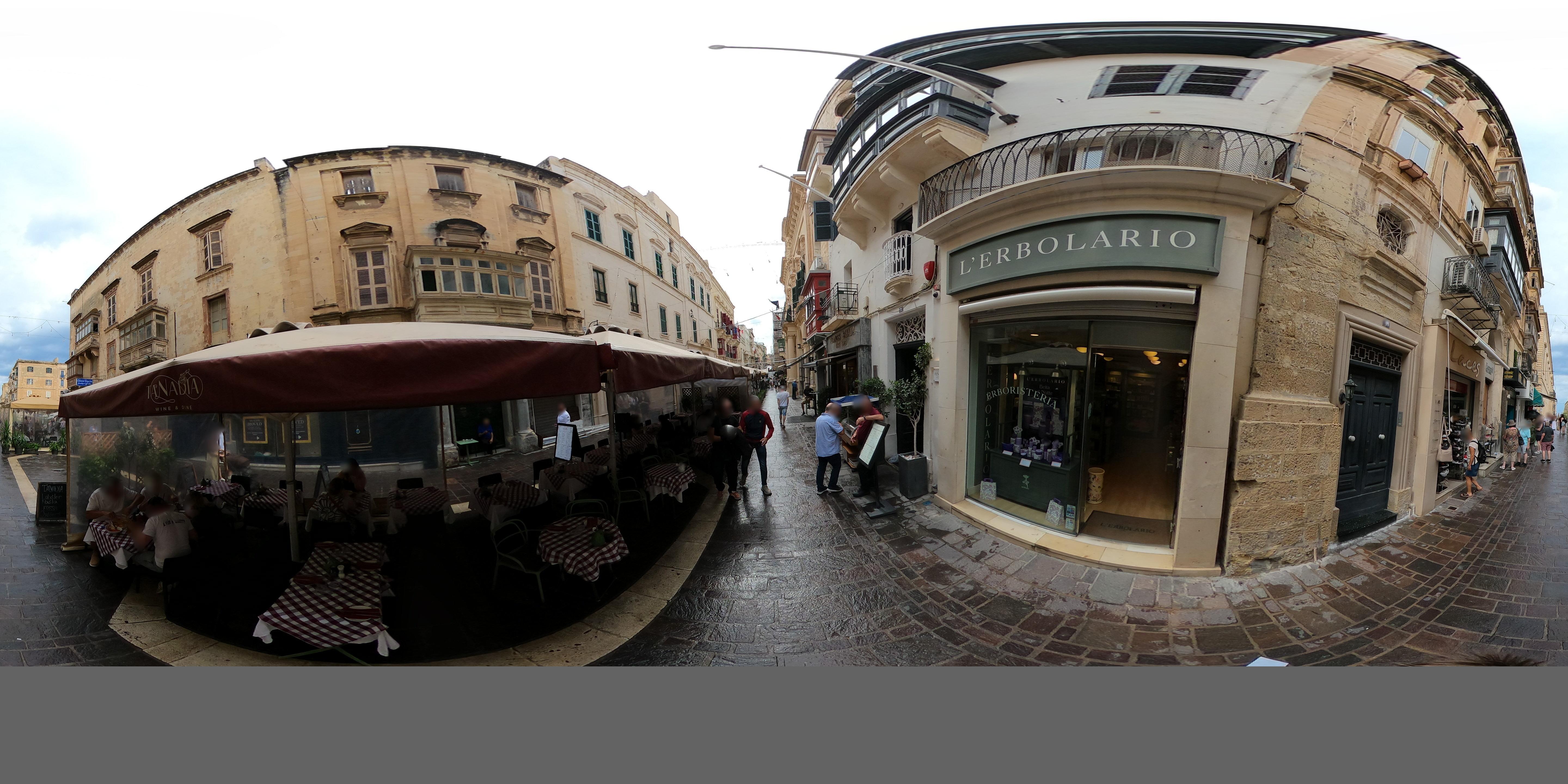 Street view of Valletta
