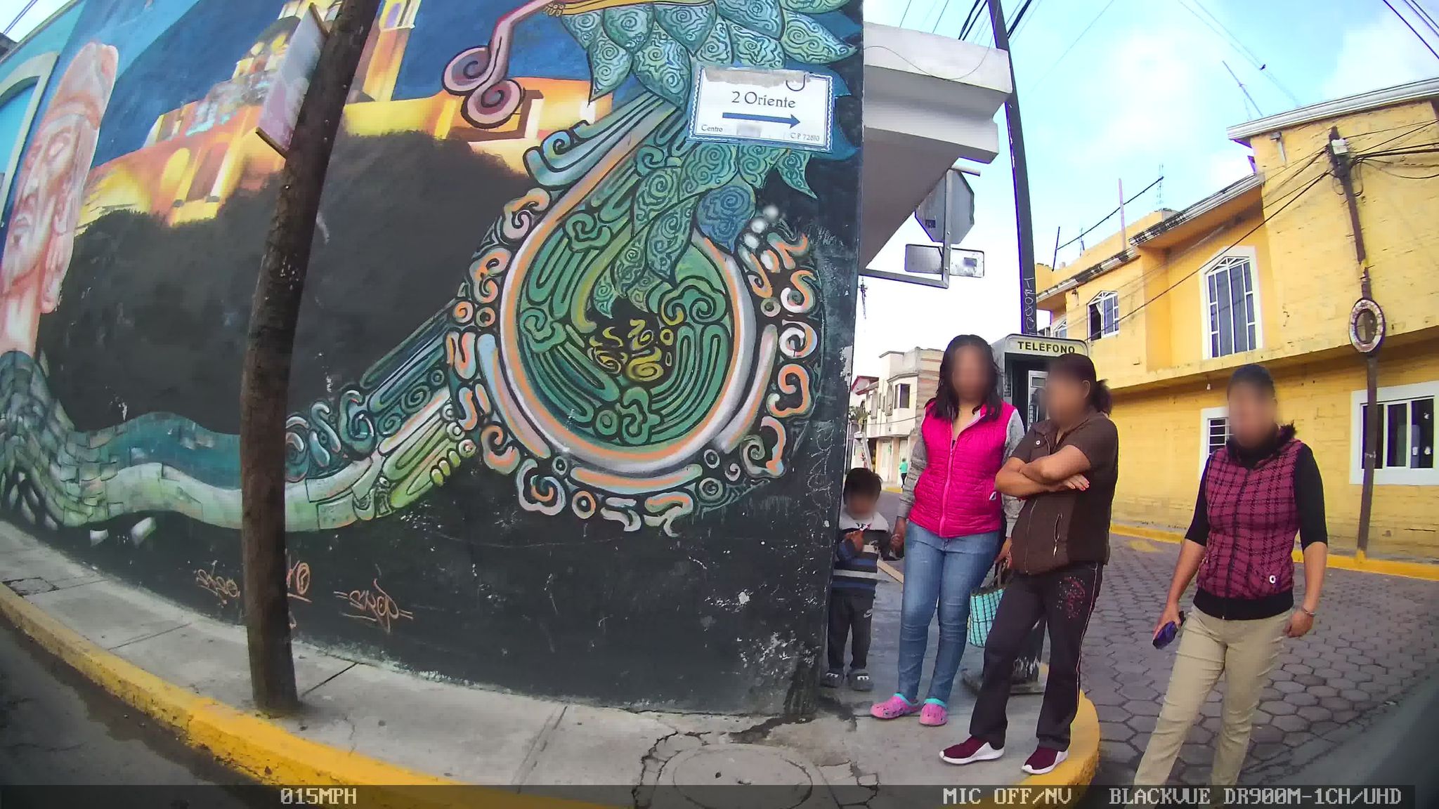 Street view of San Andrés Cholula