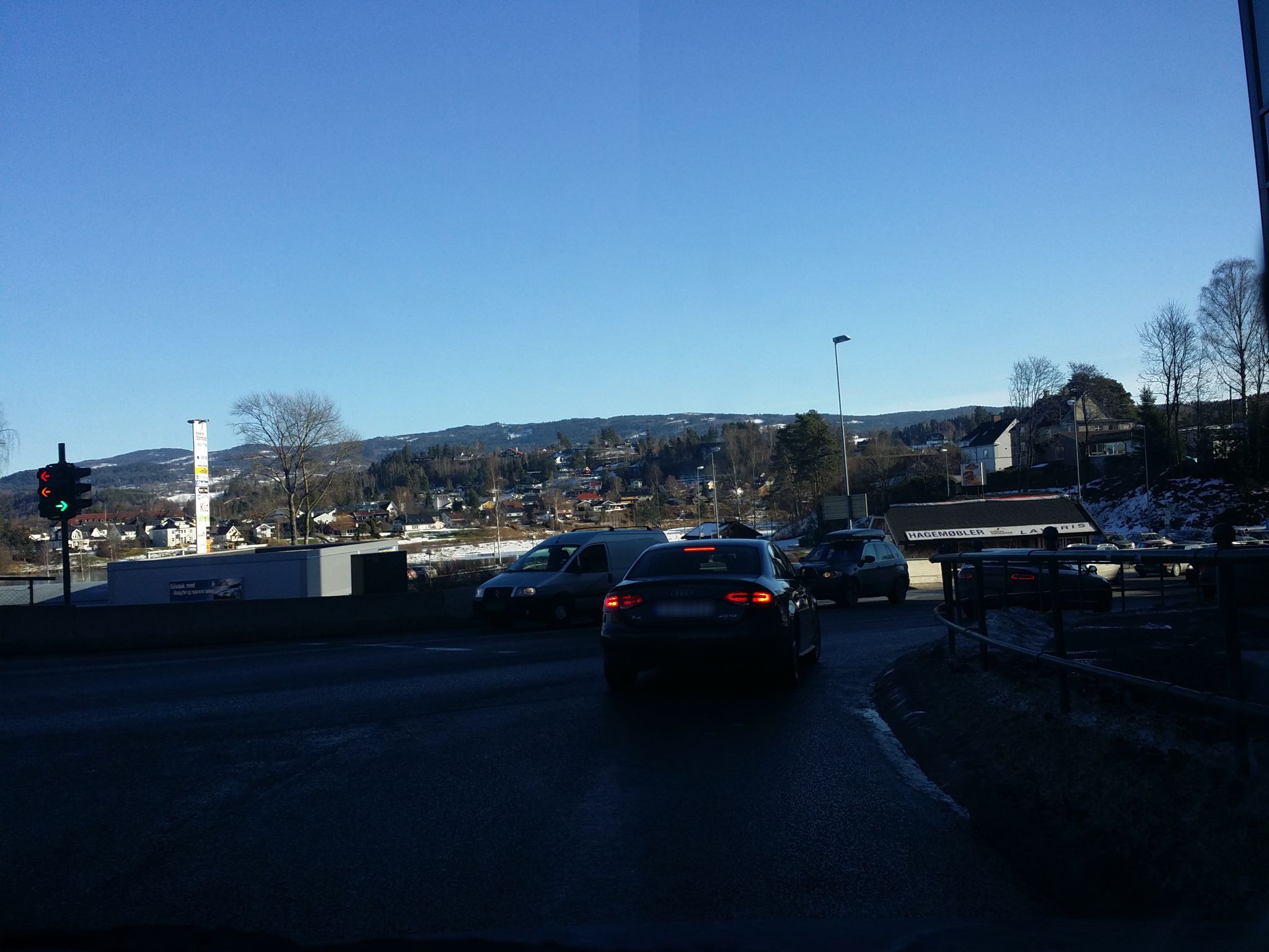 Street view of Hønefoss