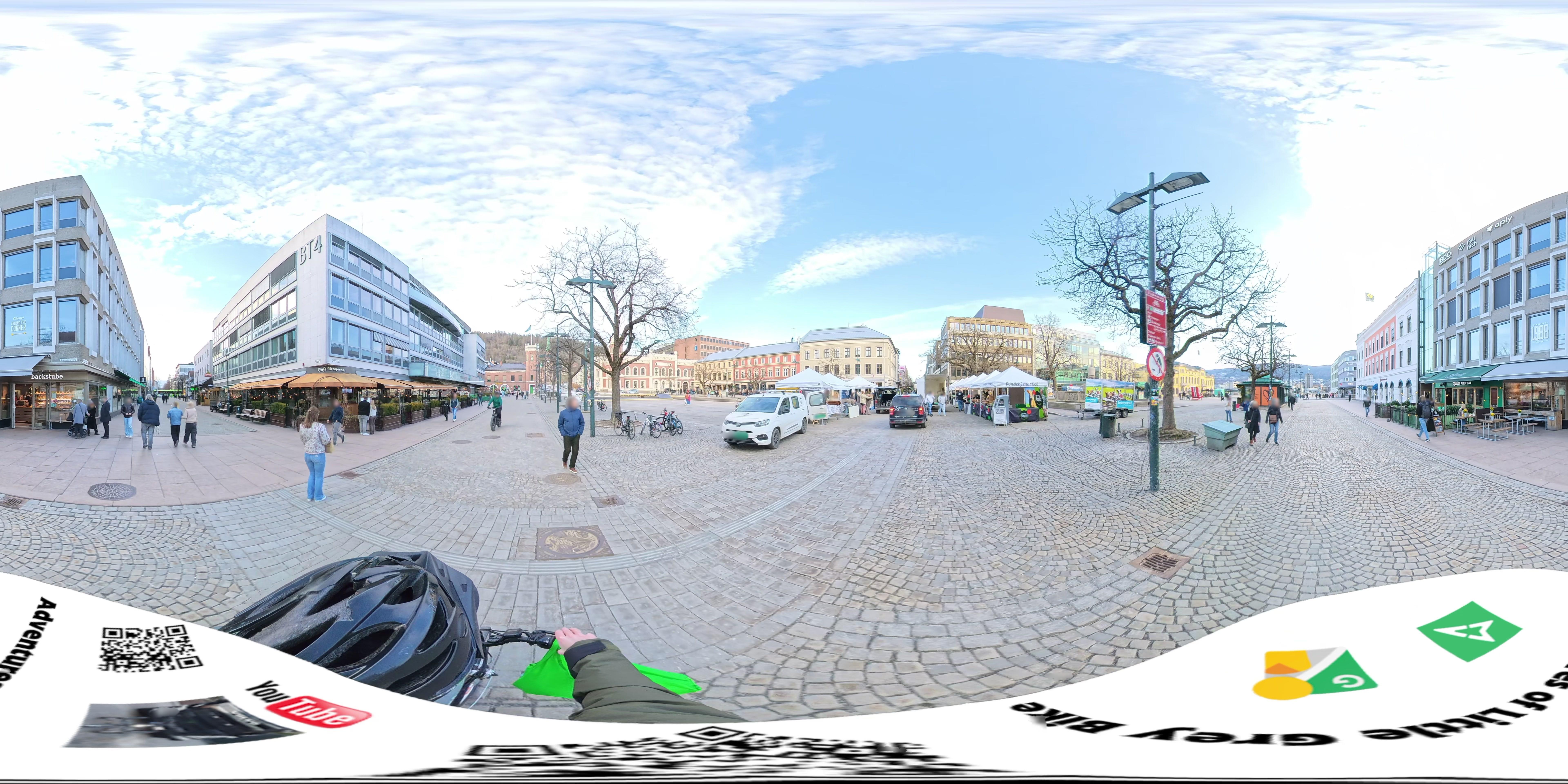 Street view of Drammen