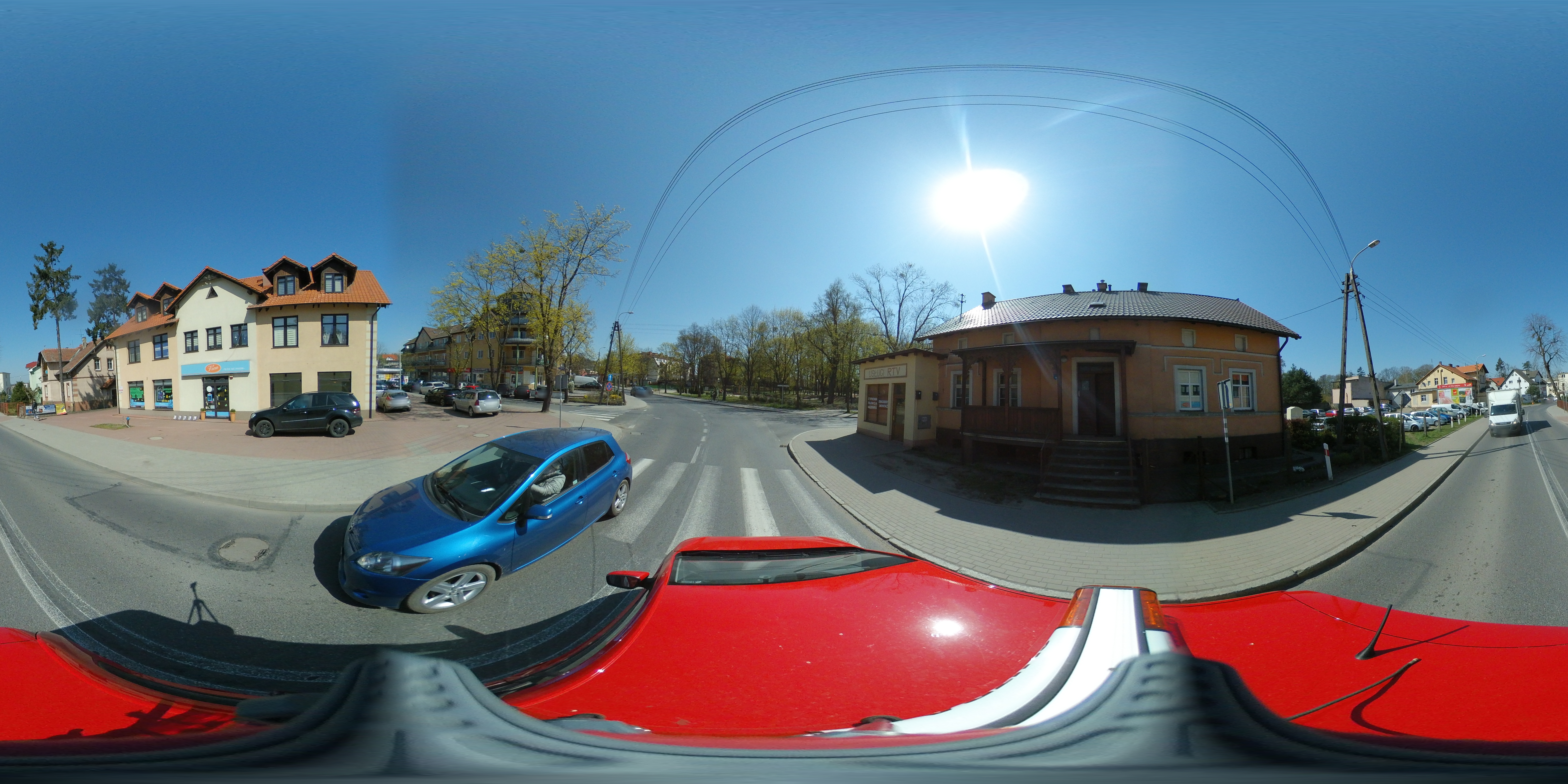 Street view of Oborniki Śląskie