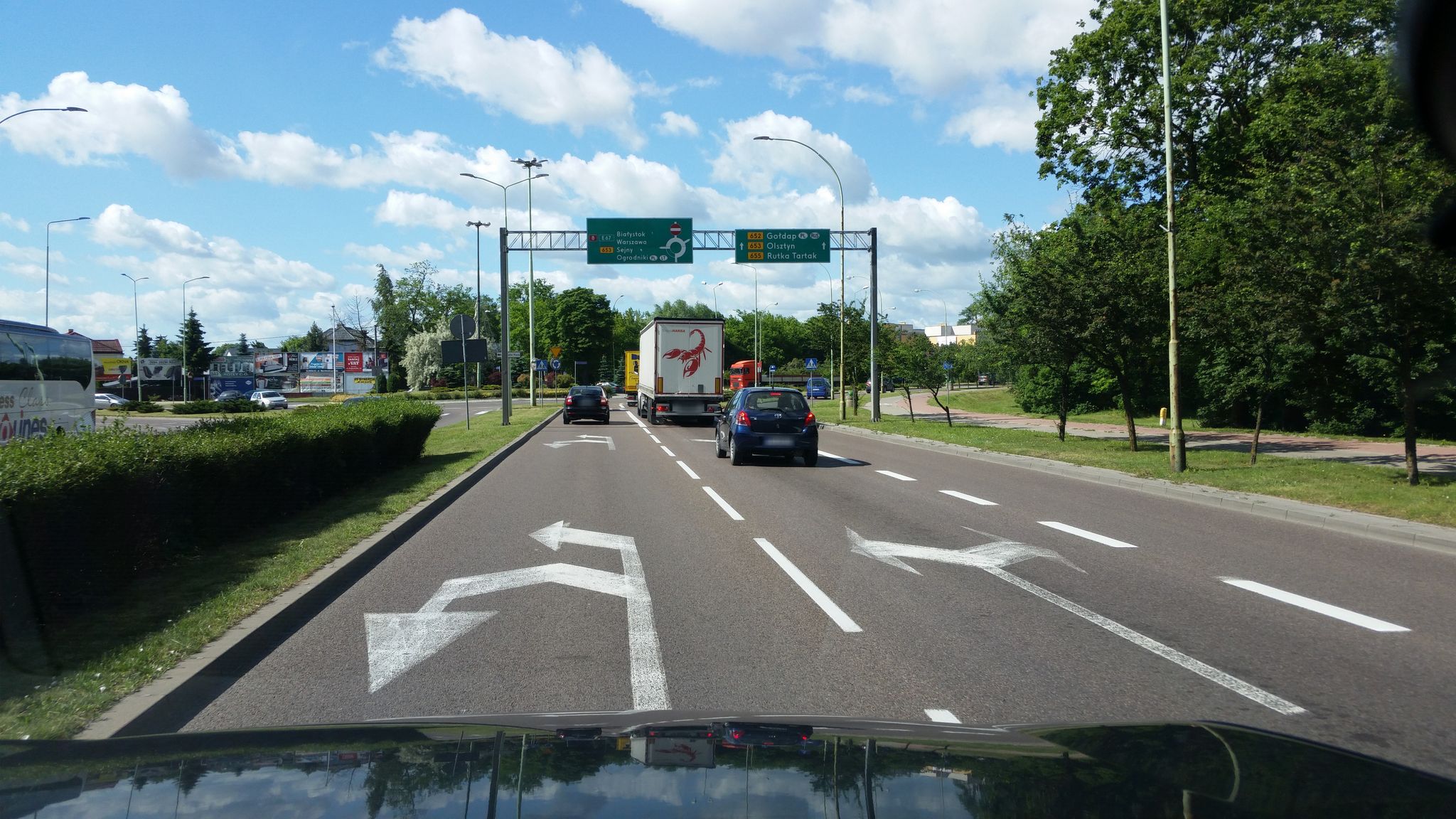 Street view of Suwałki