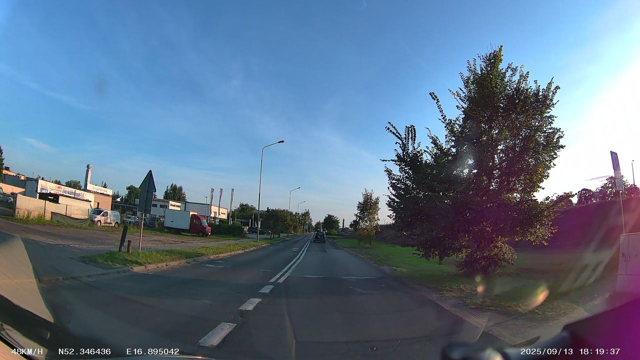 Street view of Luboń