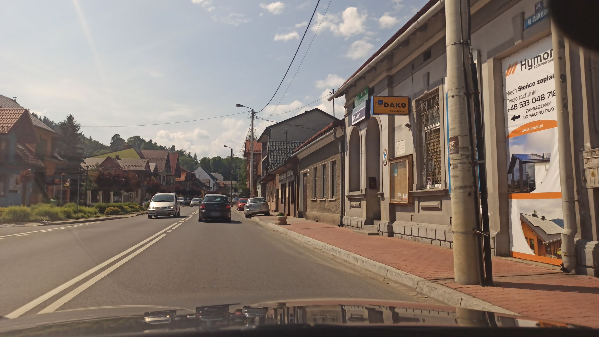 Street view of Krościenko nad Dunajcem