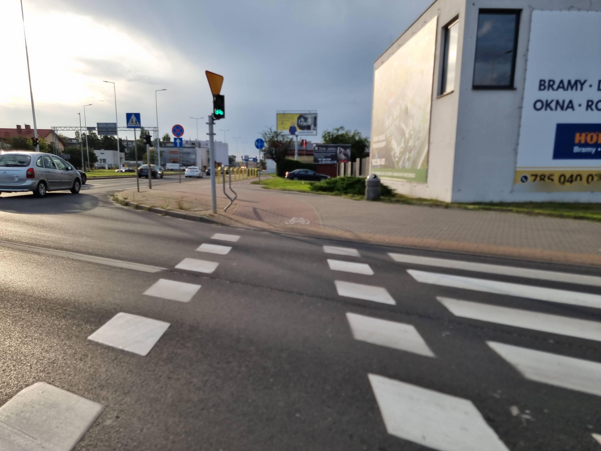 Street view of Włocławek