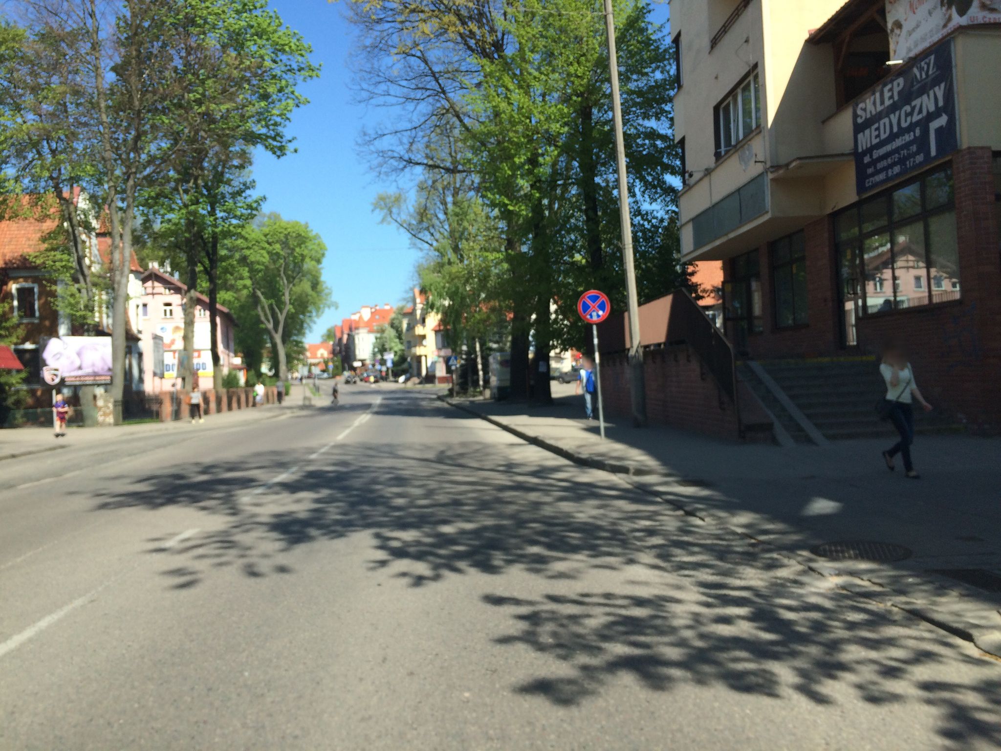 Street view of Ostróda
