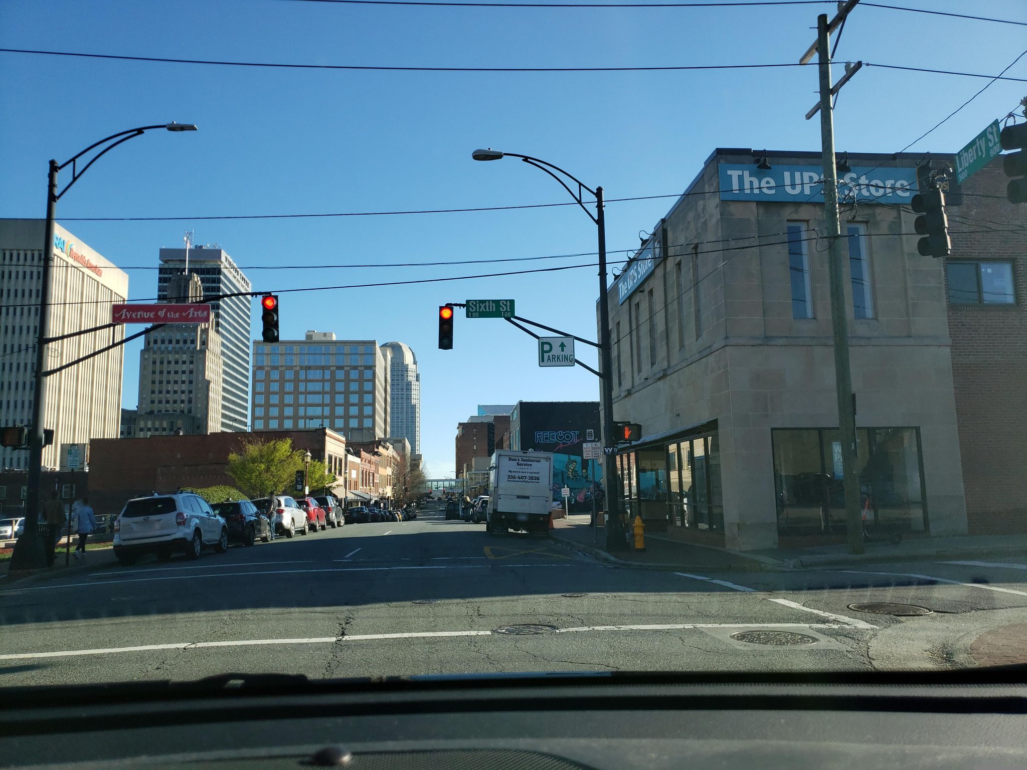Street view of Winston-Salem