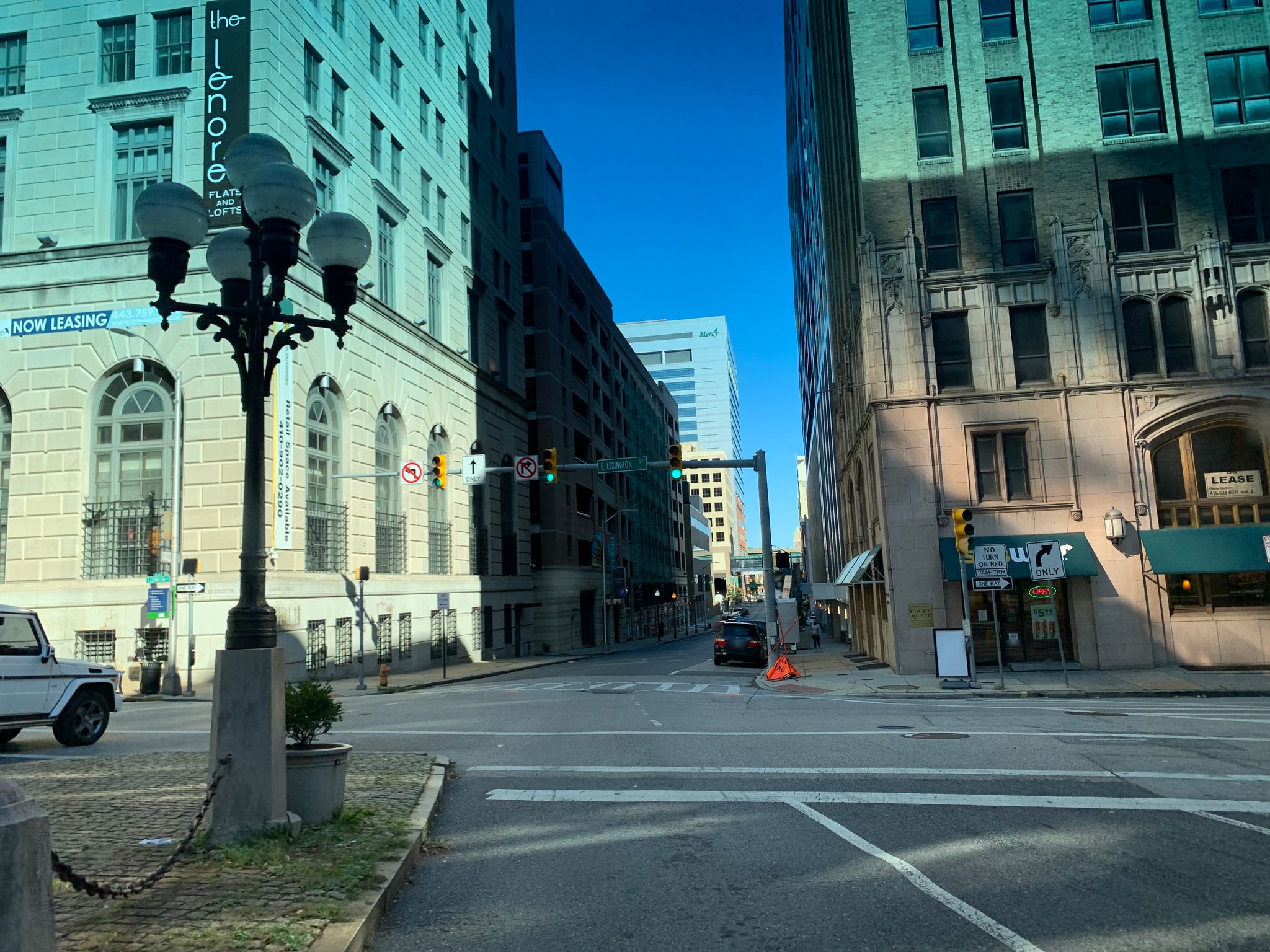 Street view of Baltimore