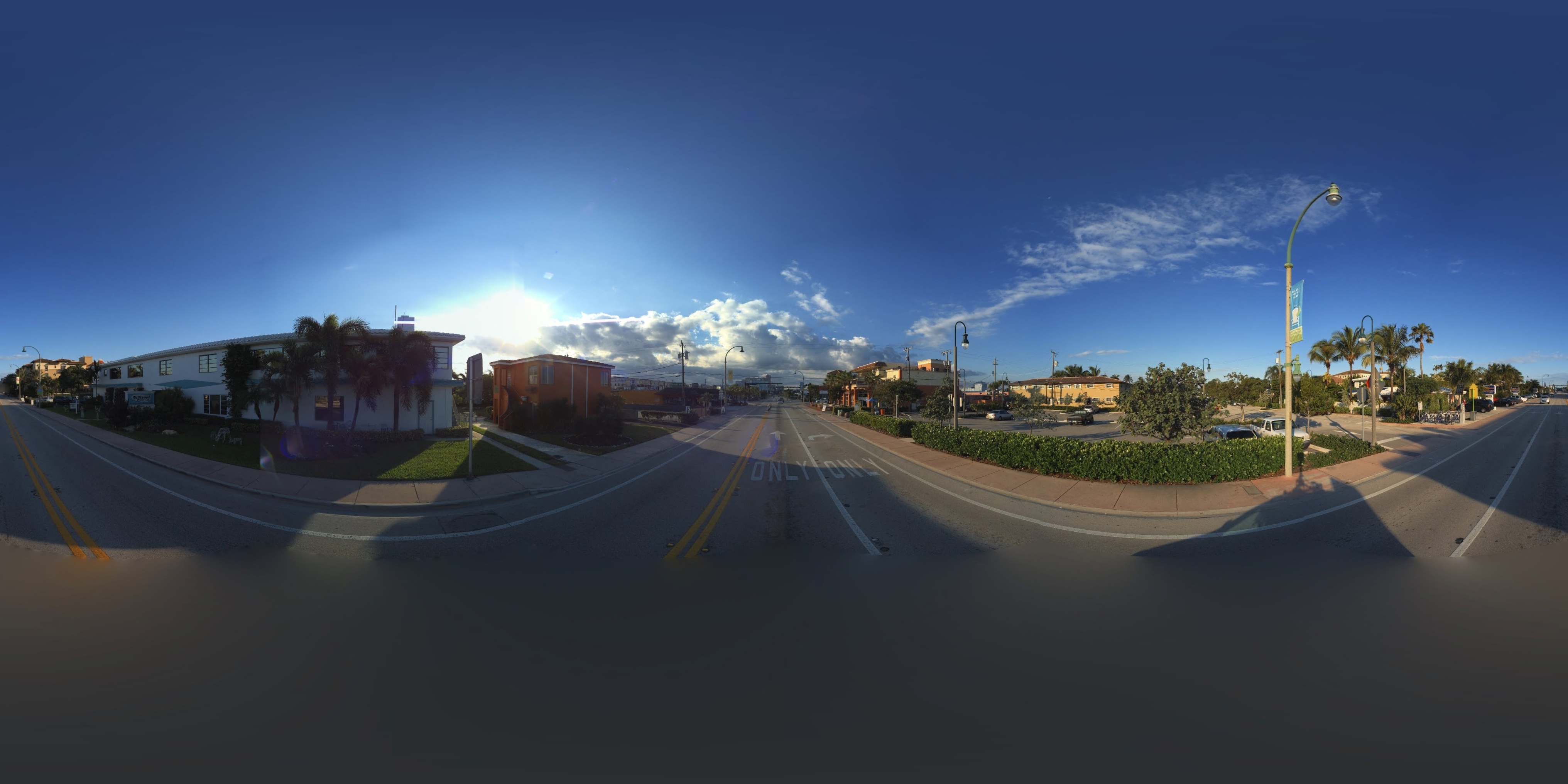 Street view of Lauderdale-by-the-Sea