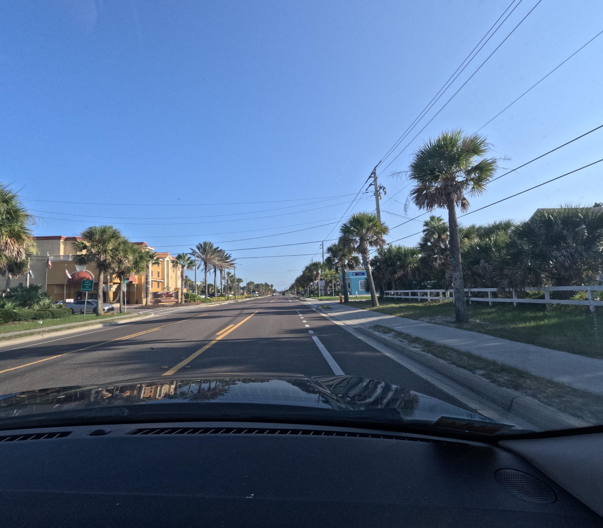 Street view of Saint Augustine Beach