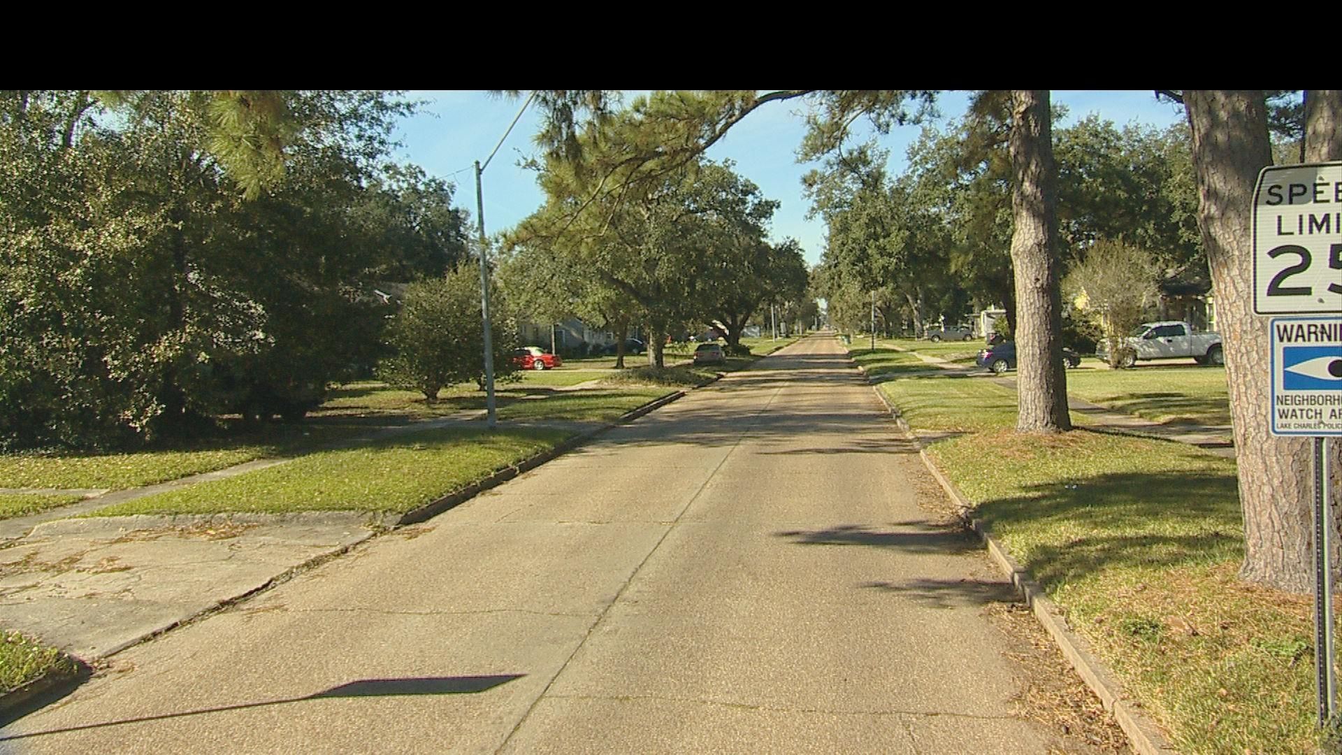 Street view of Lake Charles