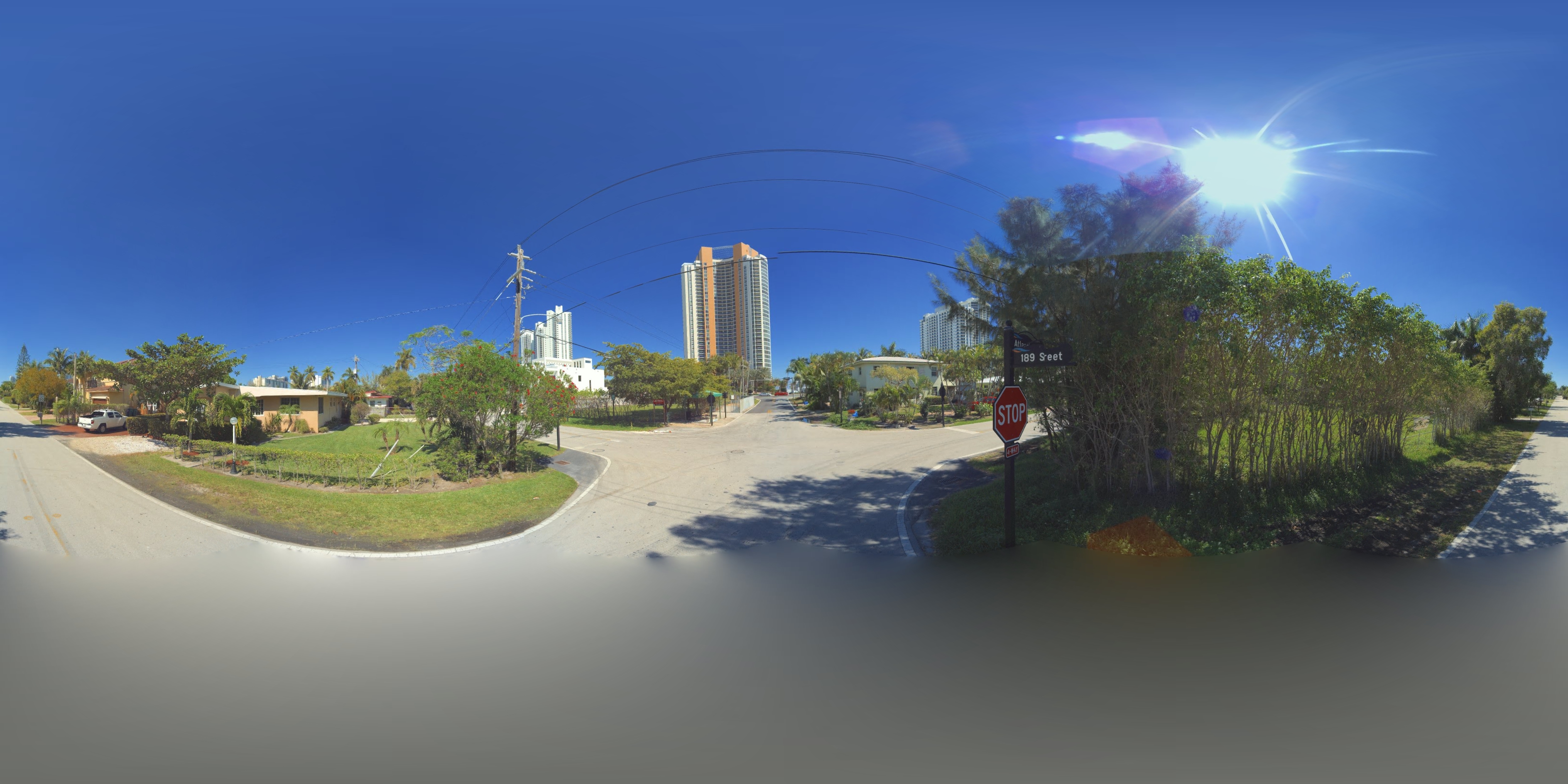 Street view of Sunny Isles Beach
