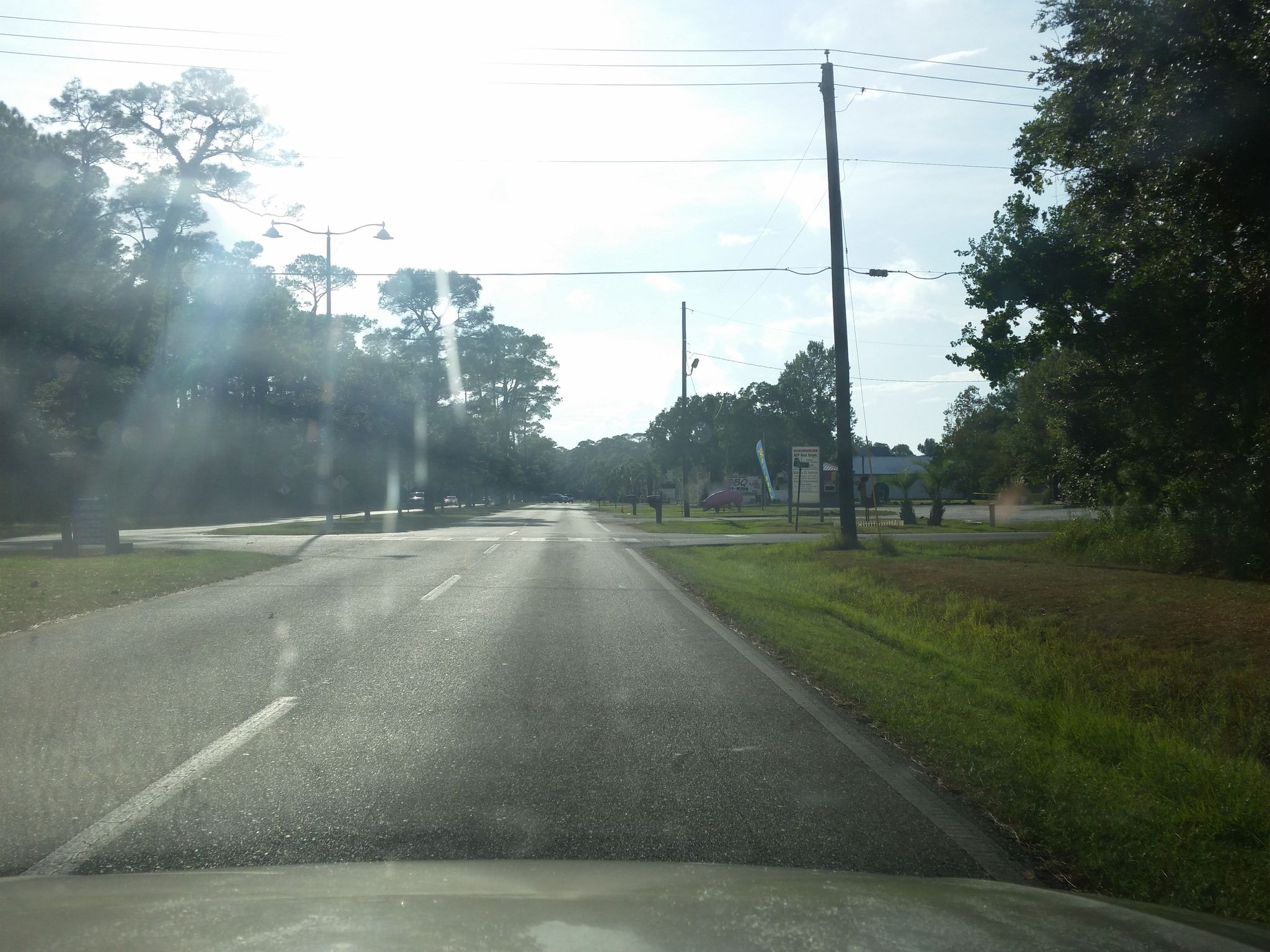 Street view of Dauphin Island