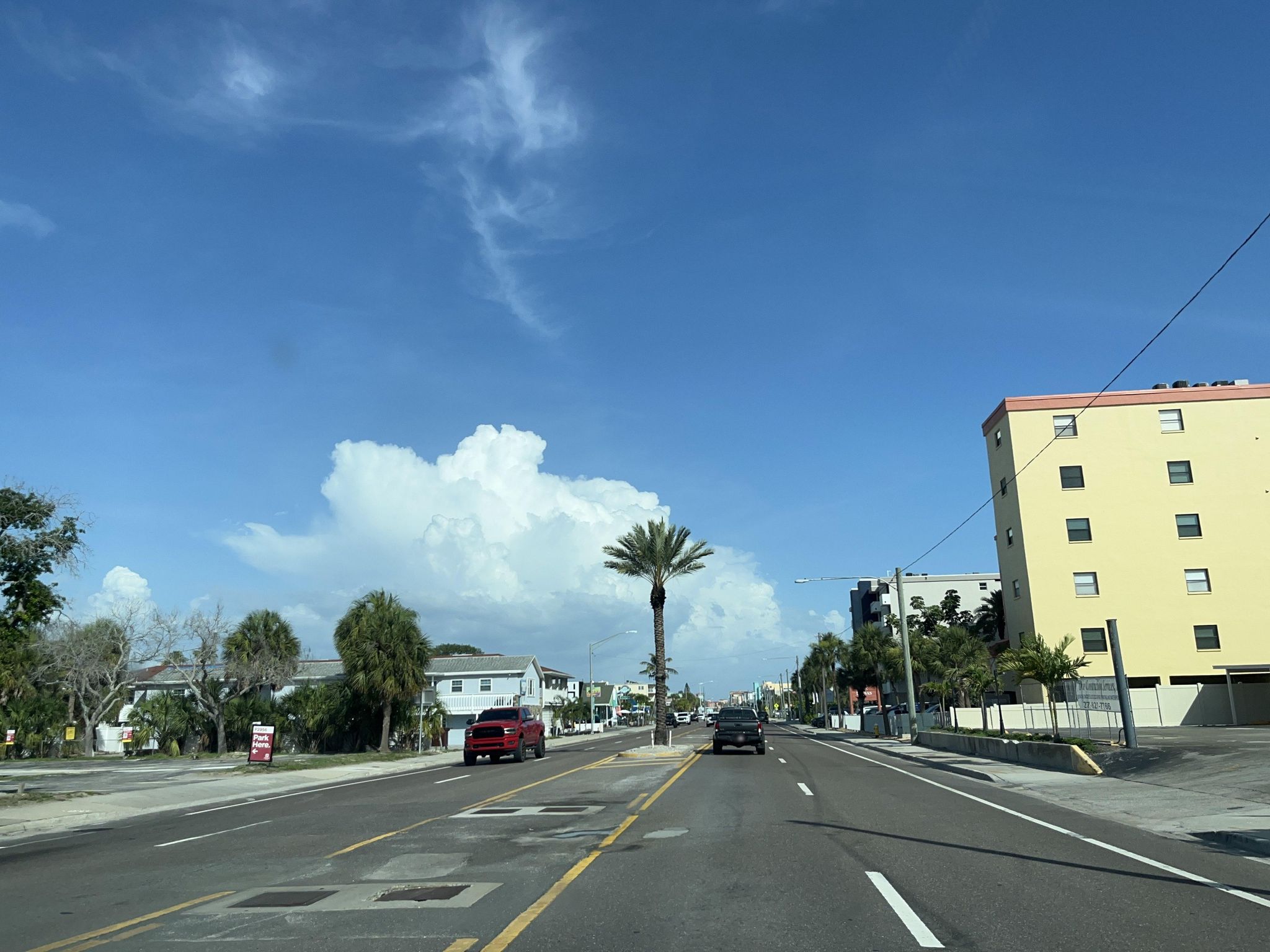 Street view of Madeira Beach