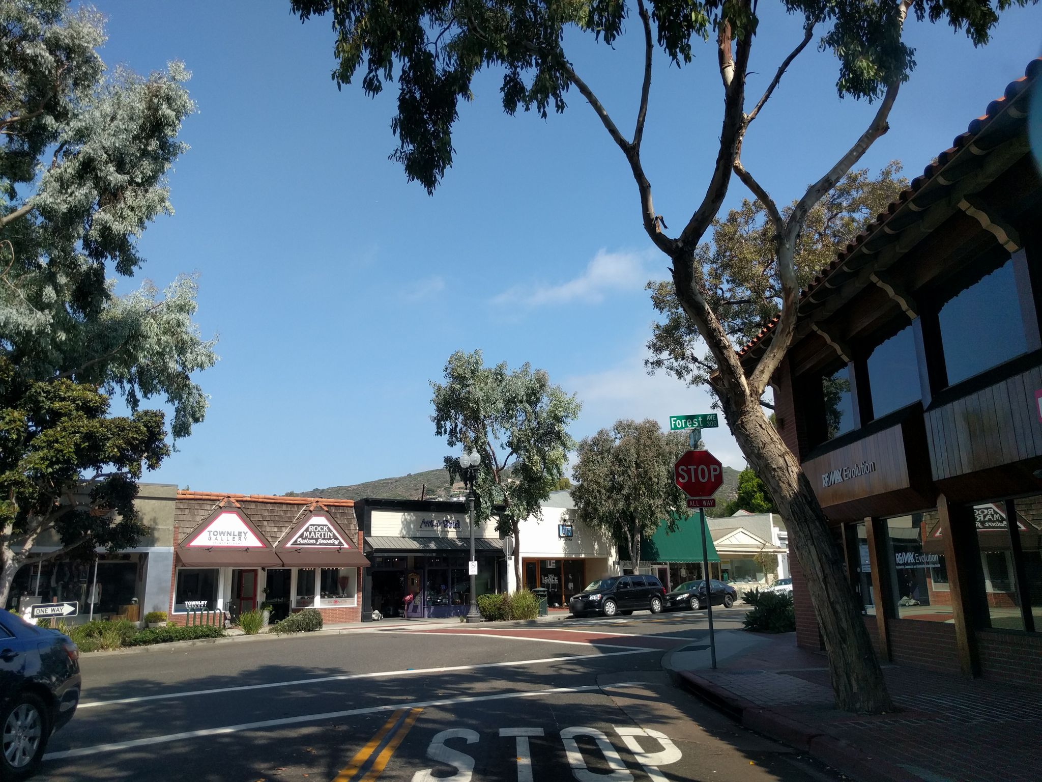 Street view of Laguna Beach