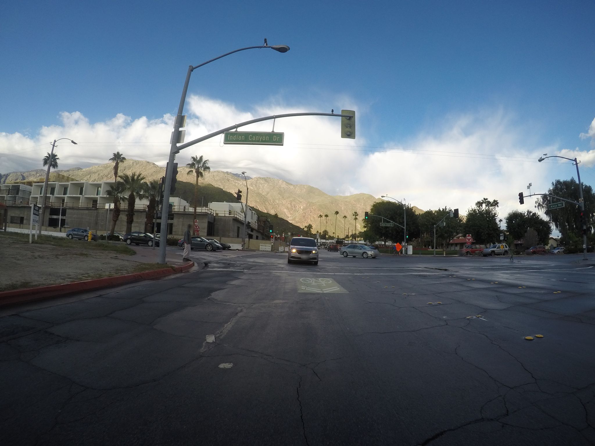 Street view of Palm Springs