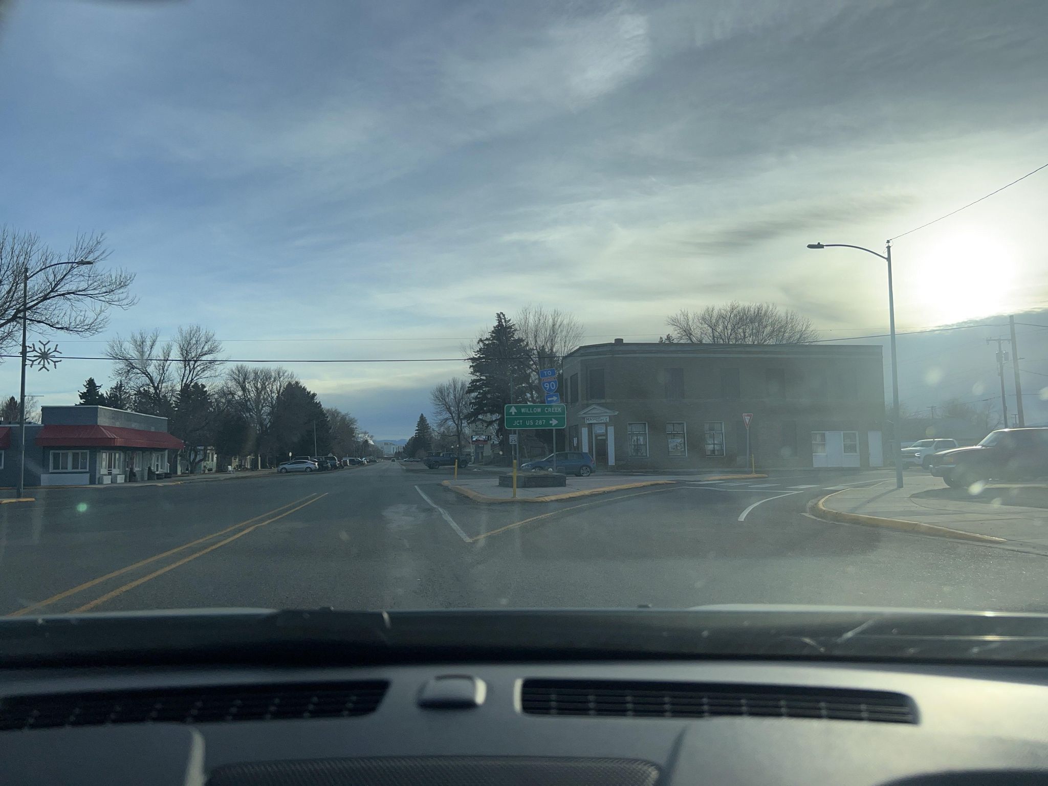 Street view of Three Forks