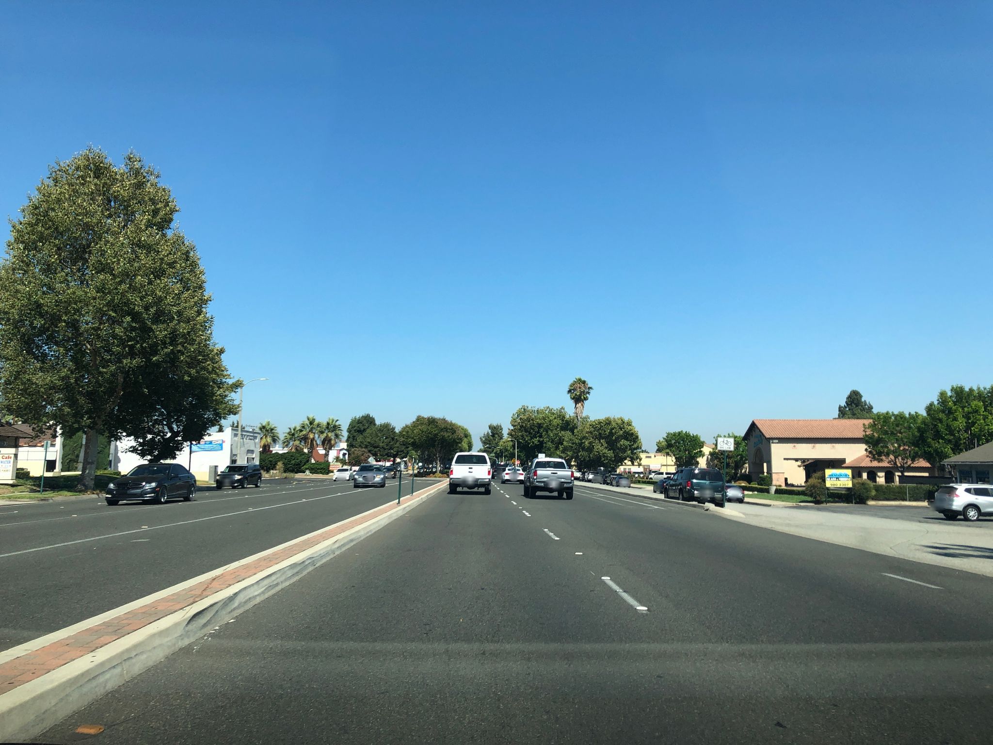 Street view of Rancho Cucamonga