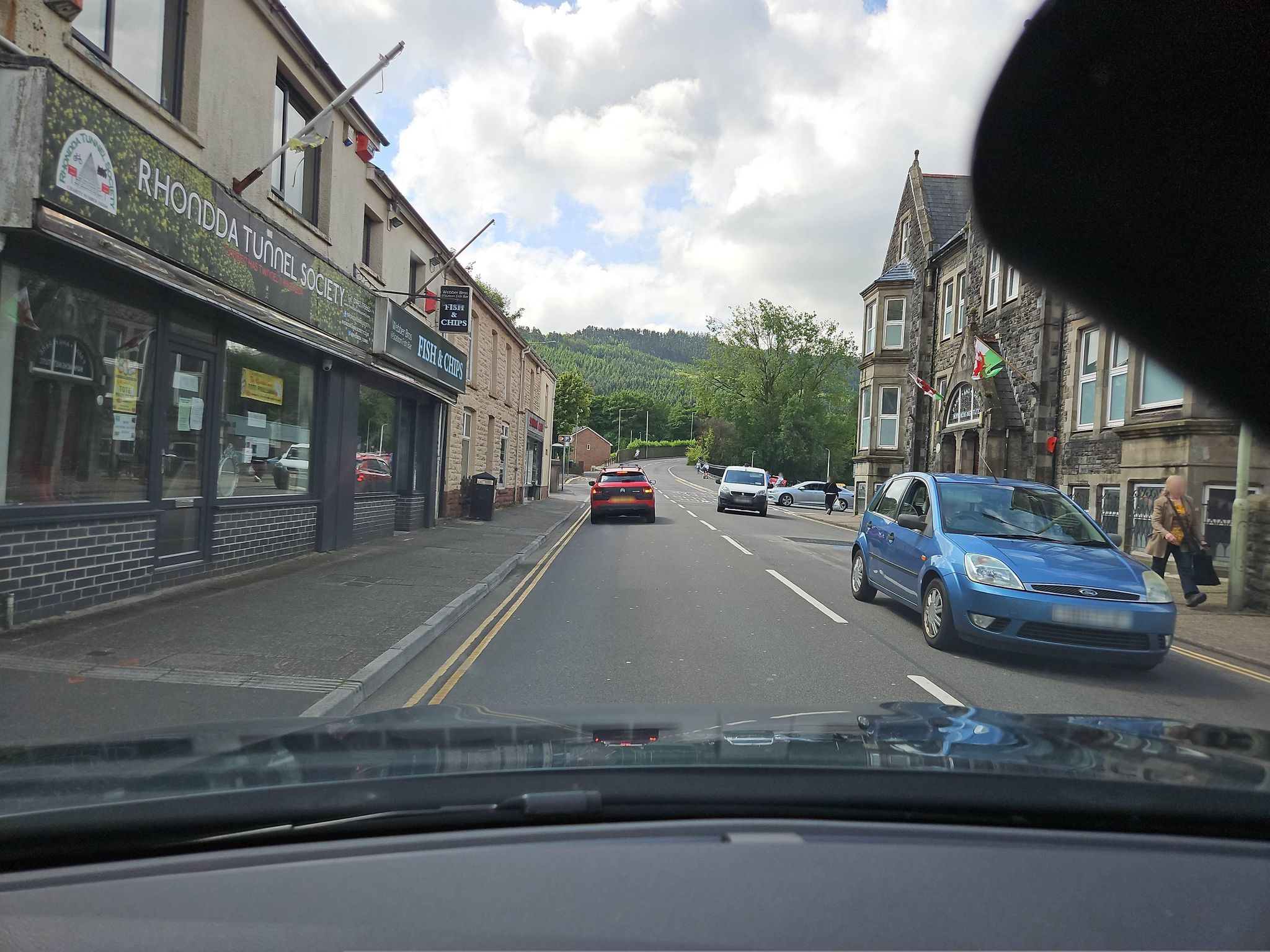 Street view of Treorchy