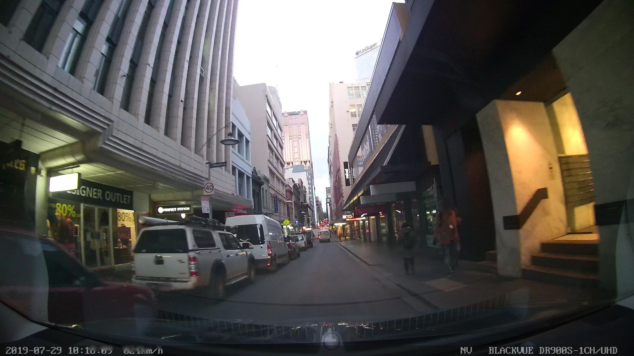 Street view of Melbourne City Centre