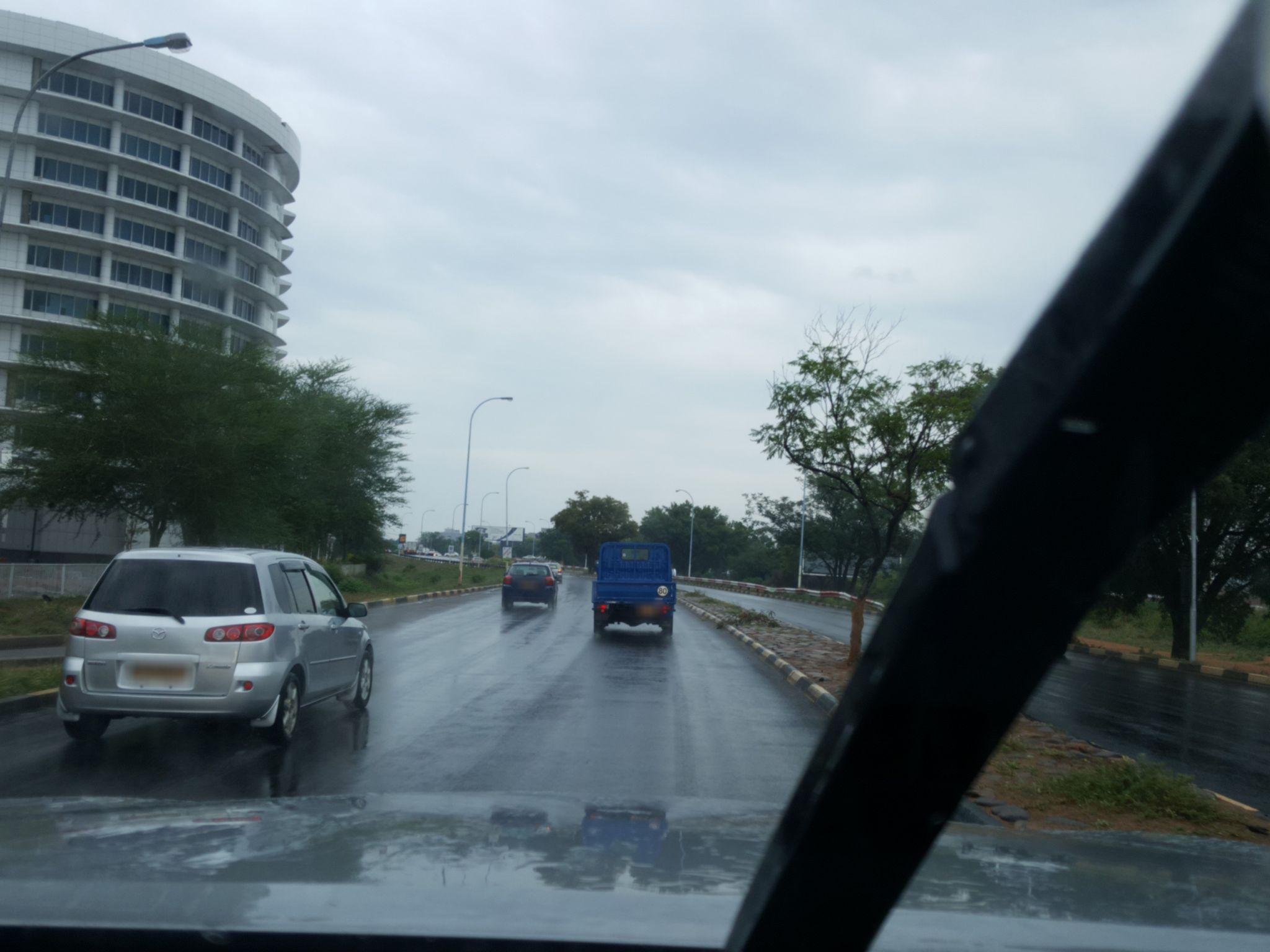 Street view of Gaborone