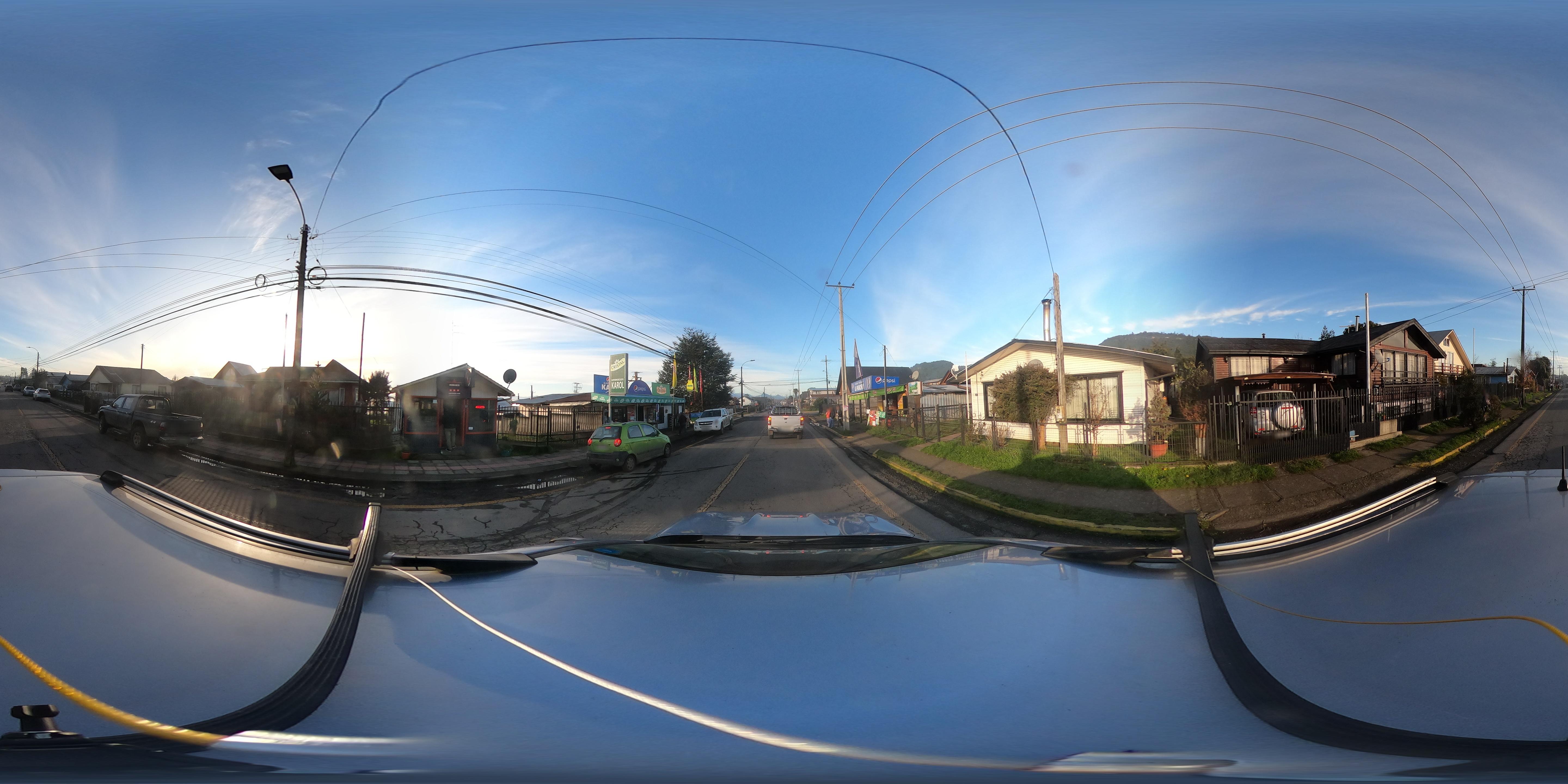 Street view of Lago Ranco