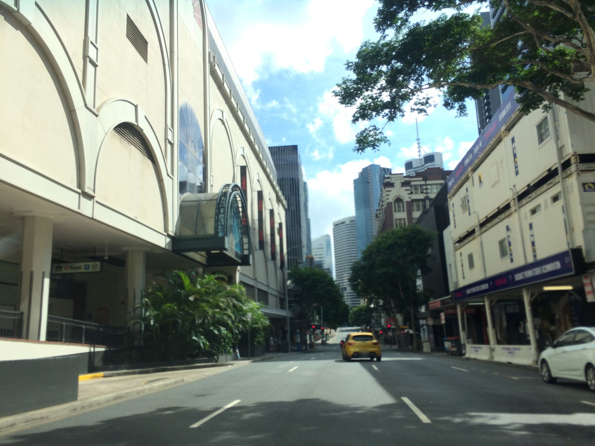 Street view of Brisbane central business district