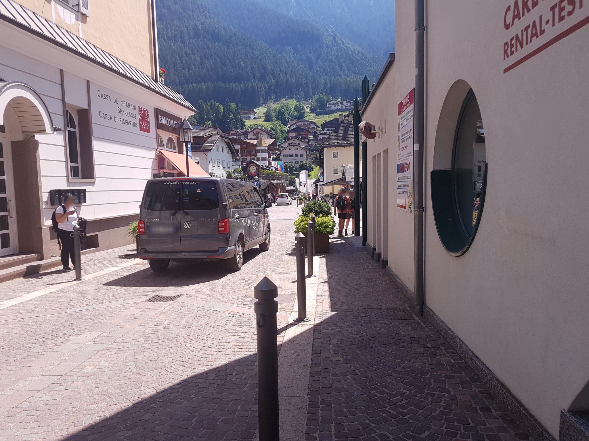 Street view of Ortisei