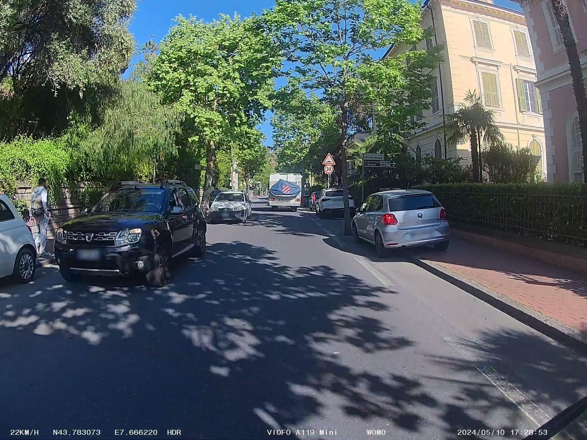 Street view of Bordighera