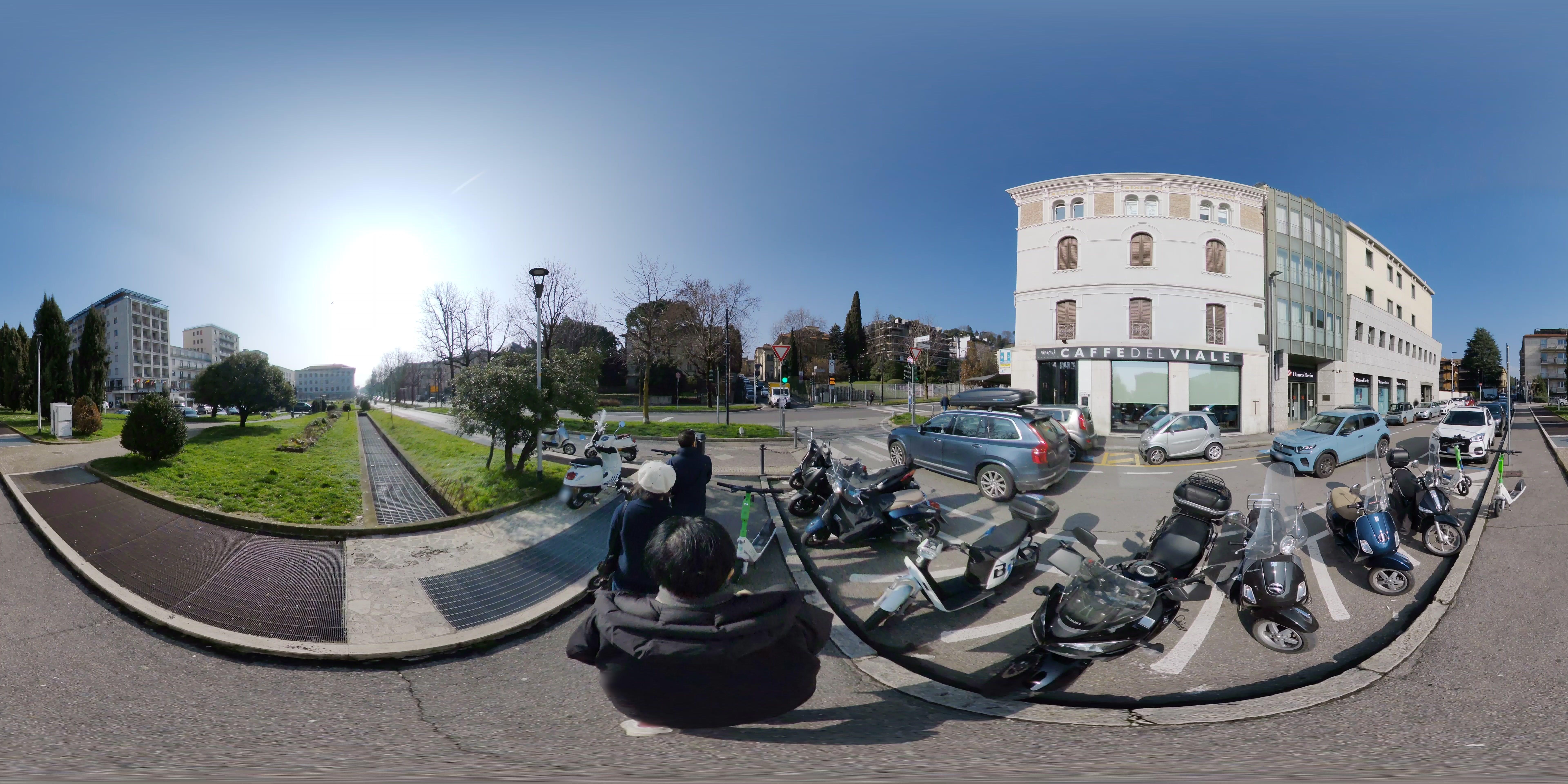 Street view of Bergamo