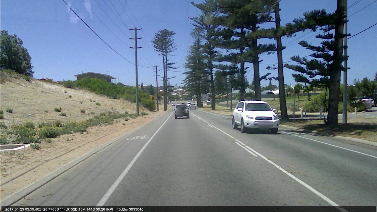 Street view of Geraldton city centre