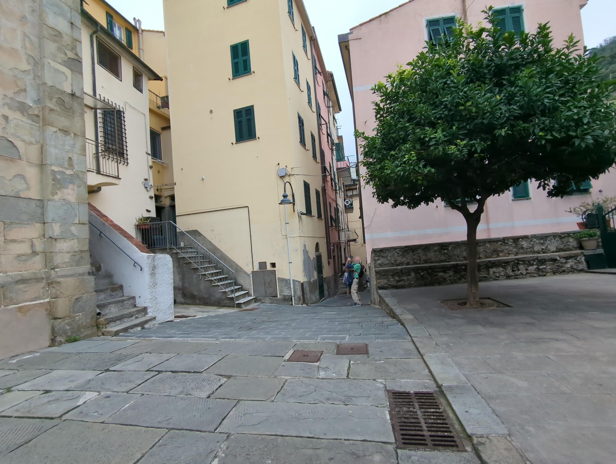 Street view of Riomaggiore