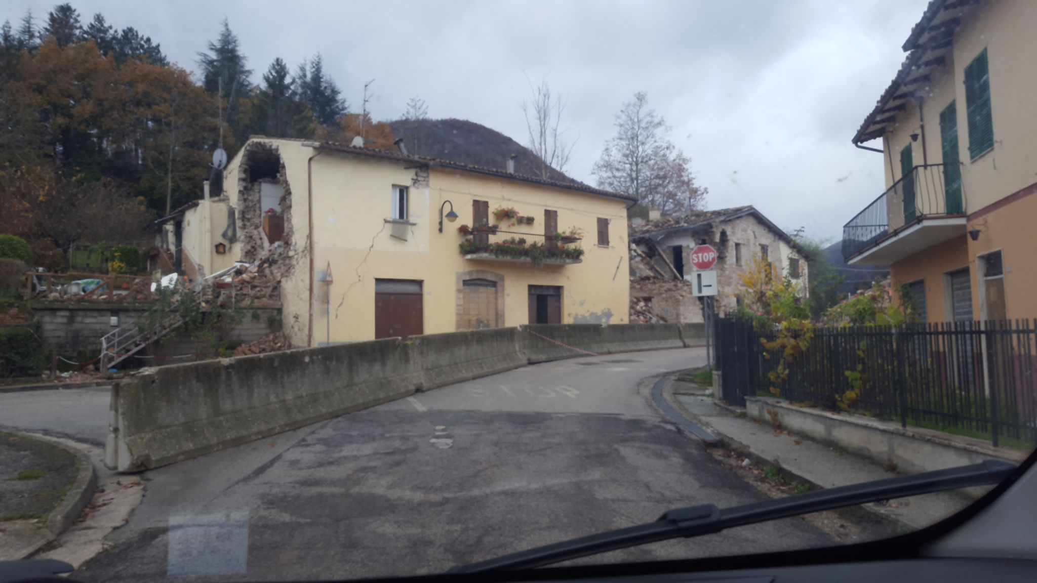 Street view of Pieve Torina