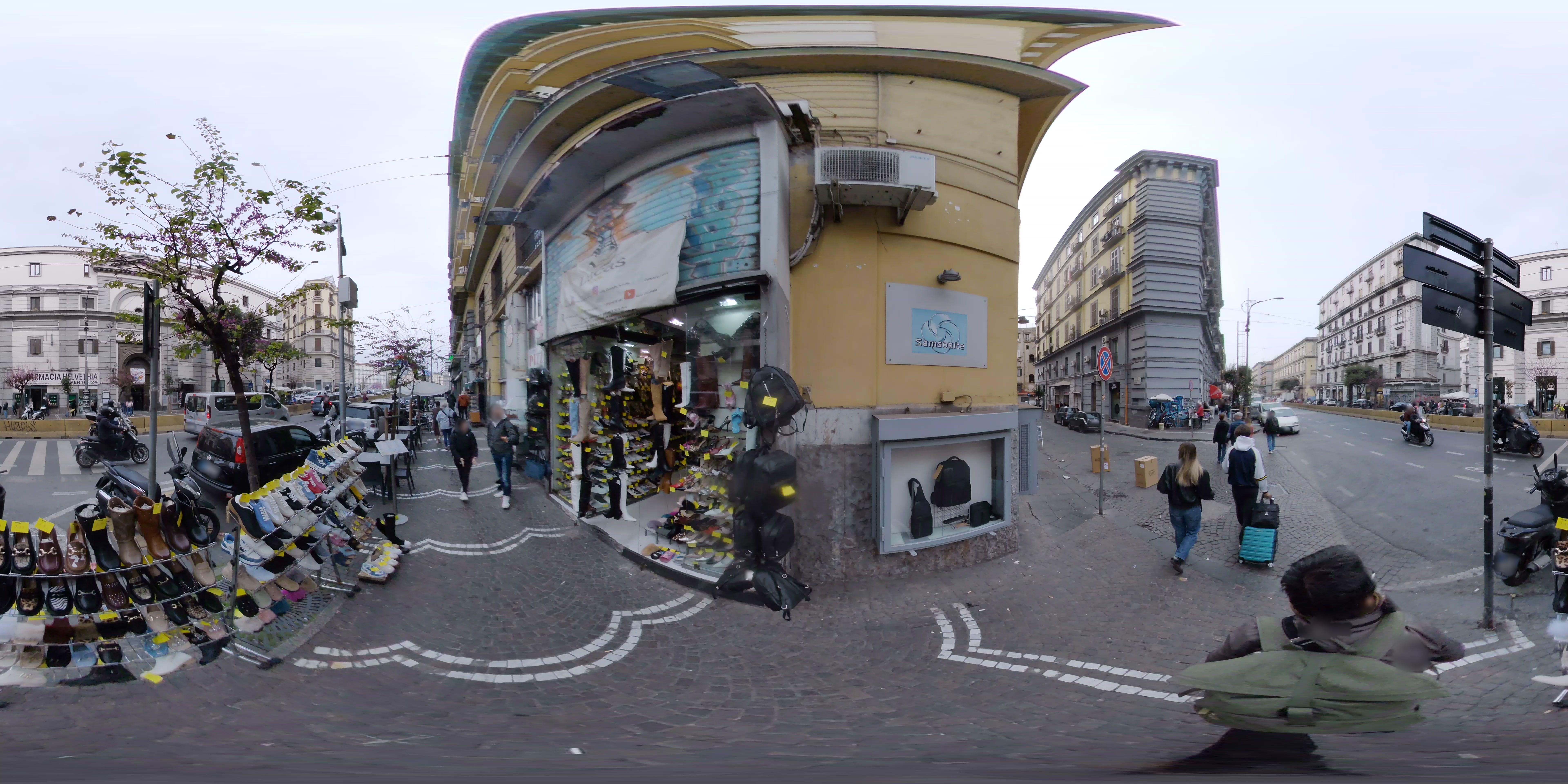 Street view of Naples