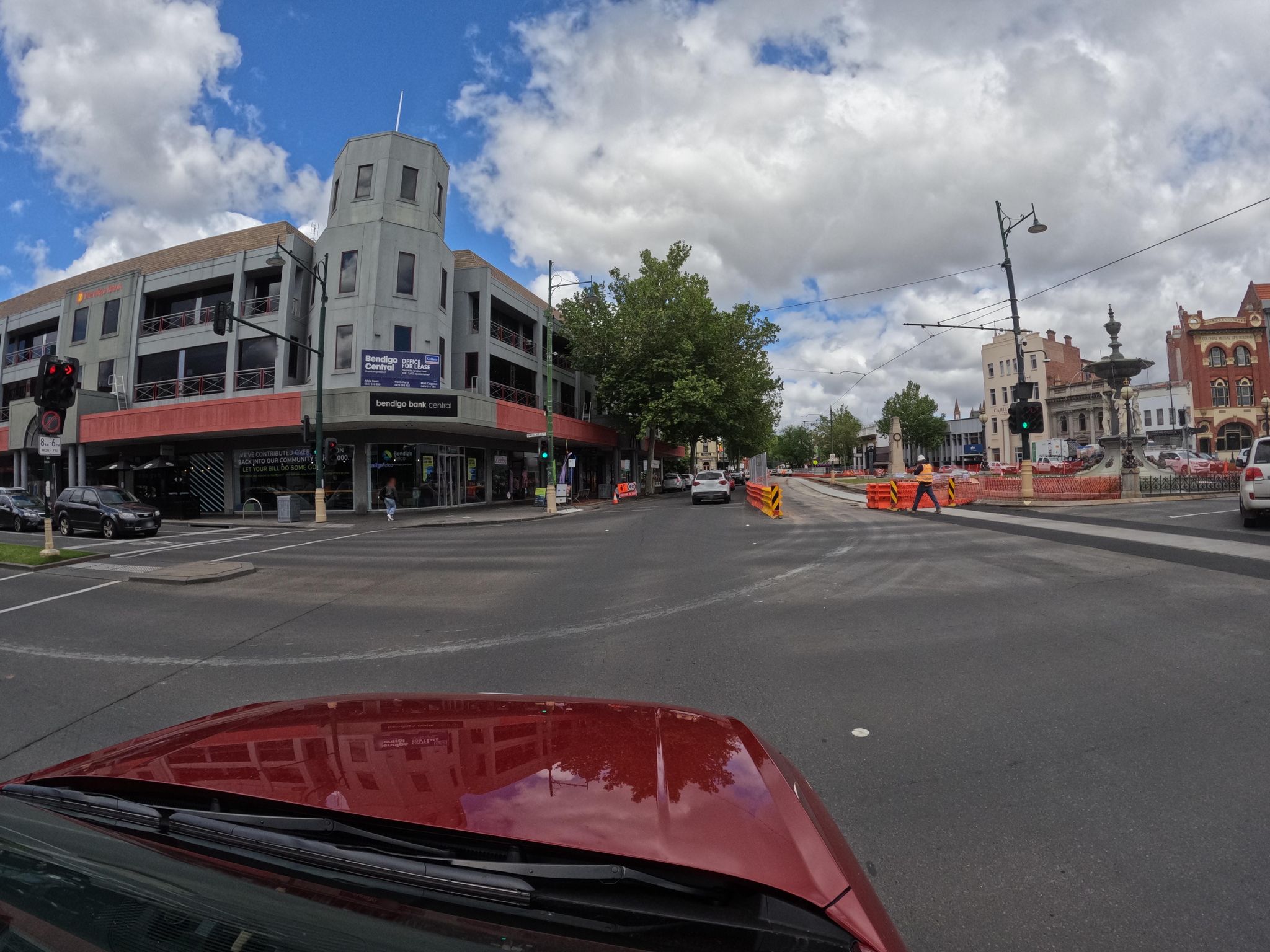 Street view of Bendigo city centre