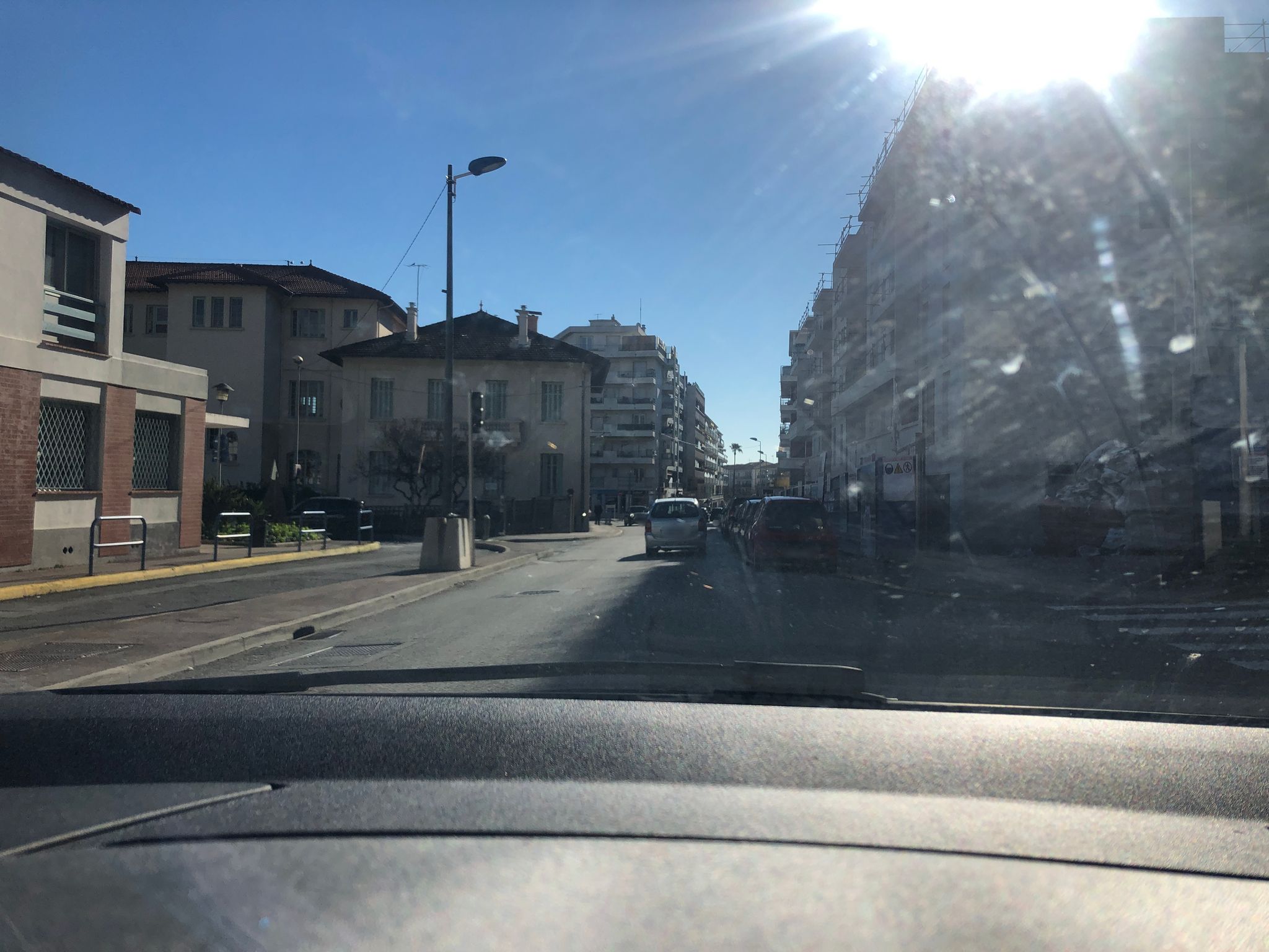 Street view of Cagnes-sur-Mer
