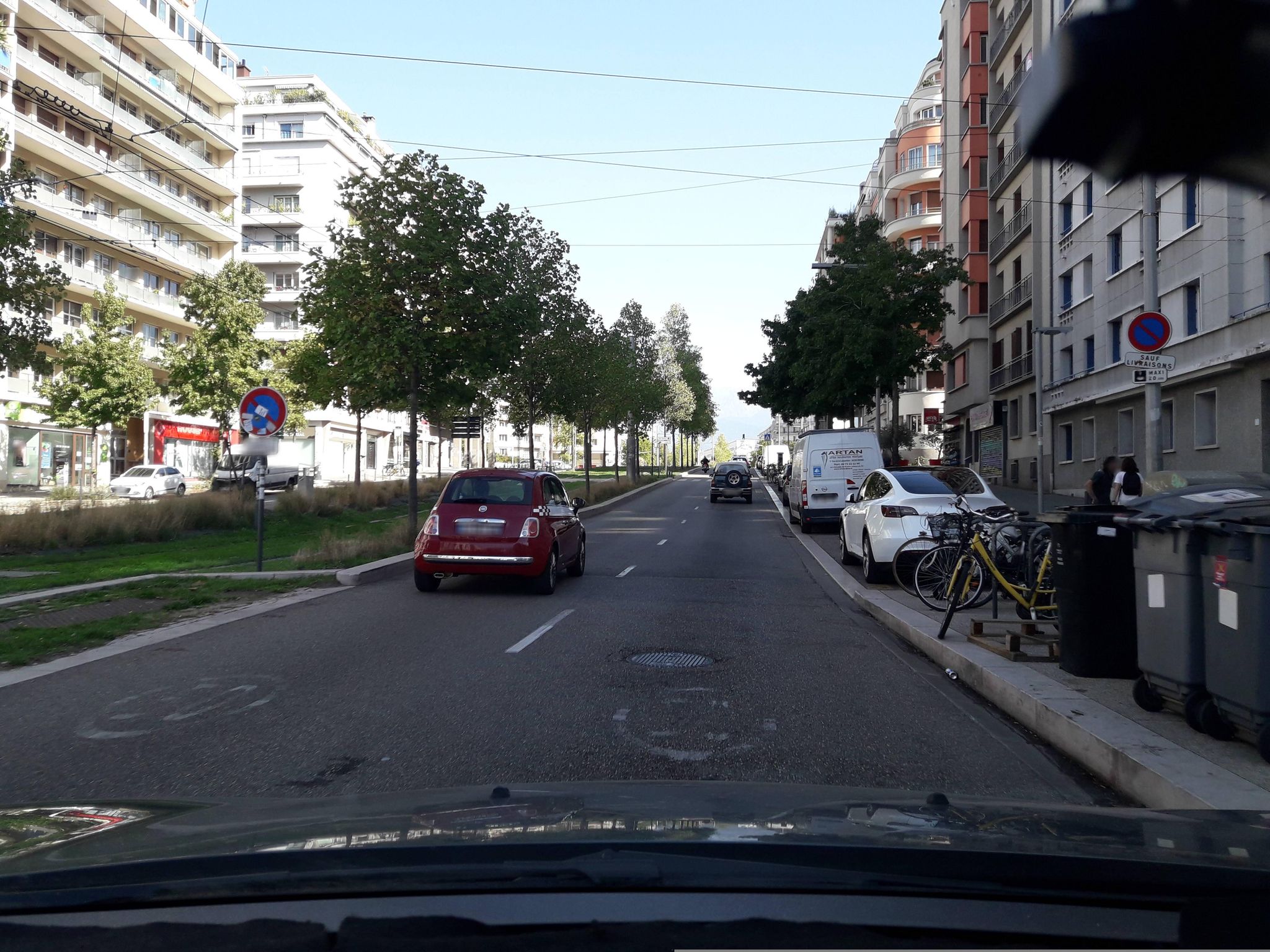 Street view of Grenoble