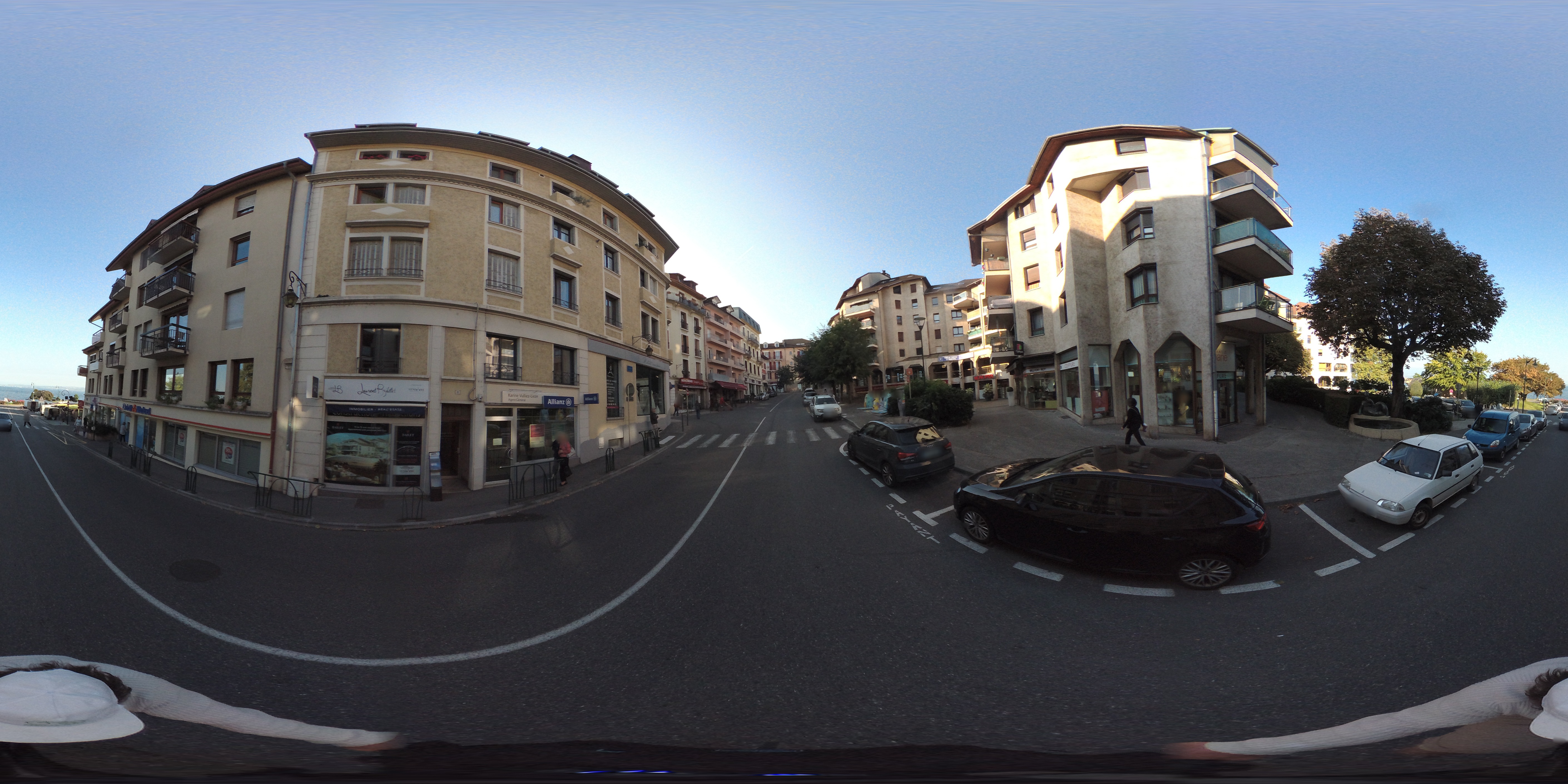 Street view of Évian-les-Bains