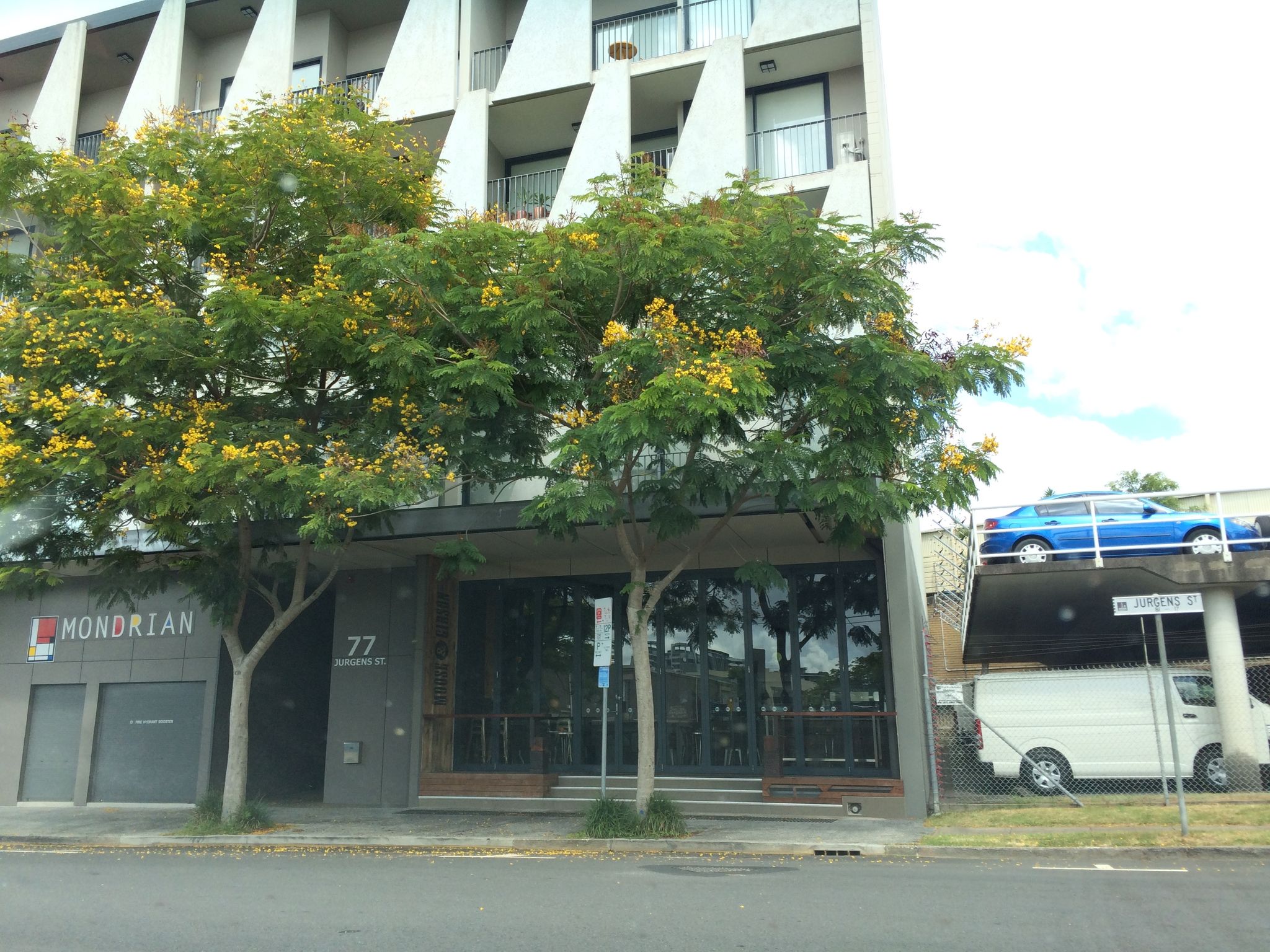 Street view of Woolloongabba