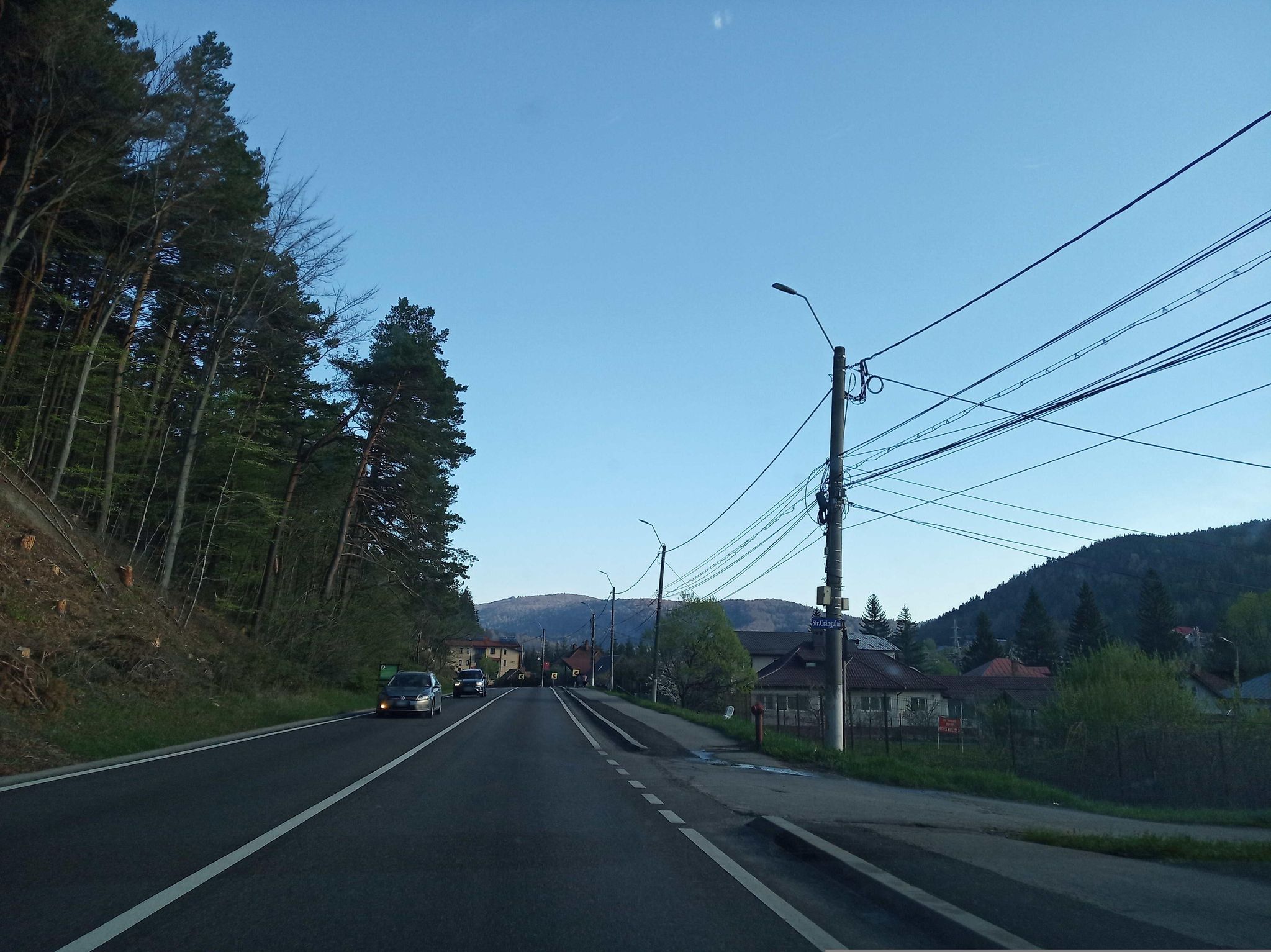 Street view of Buşteni