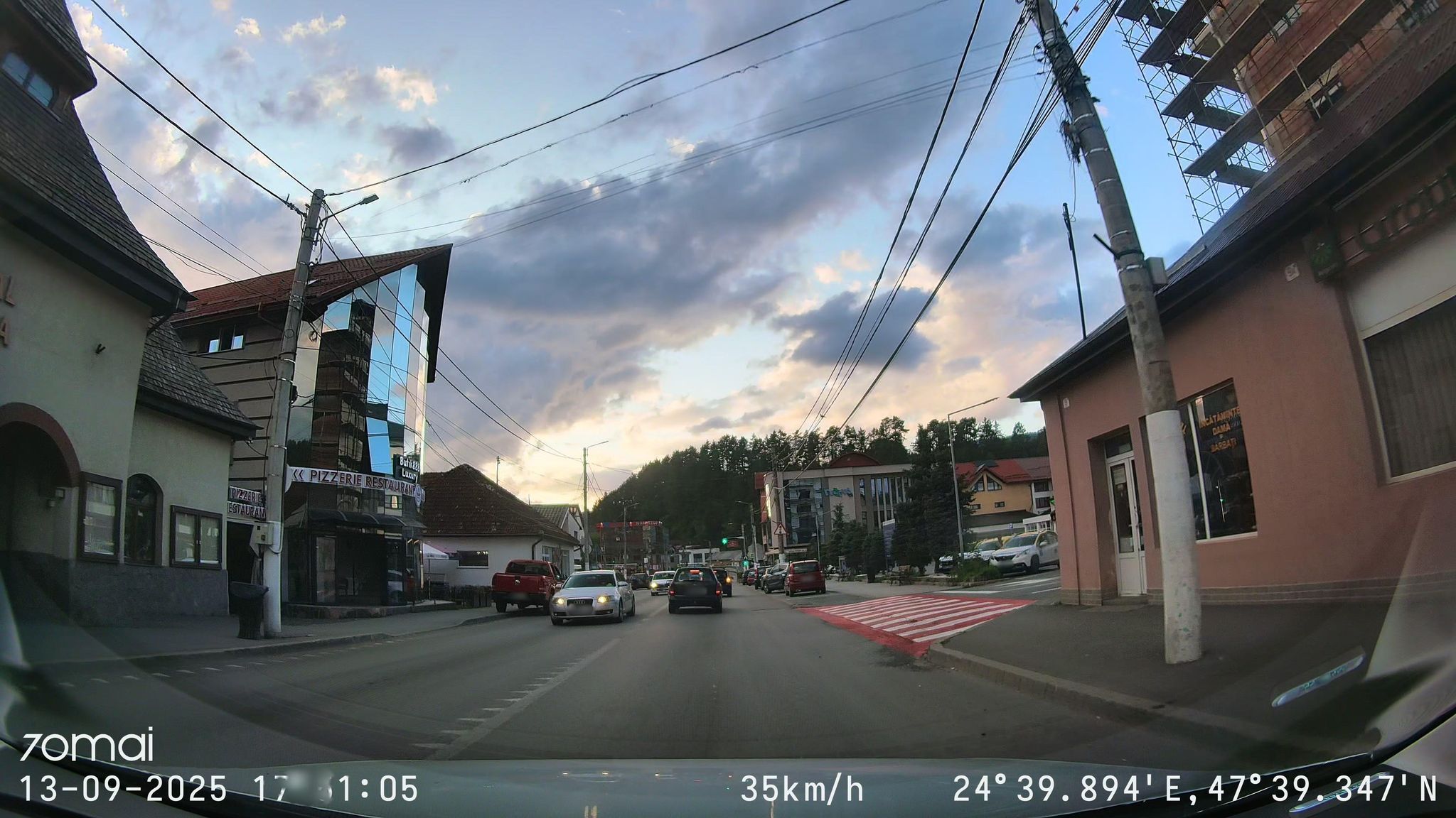 Street view of Borşa