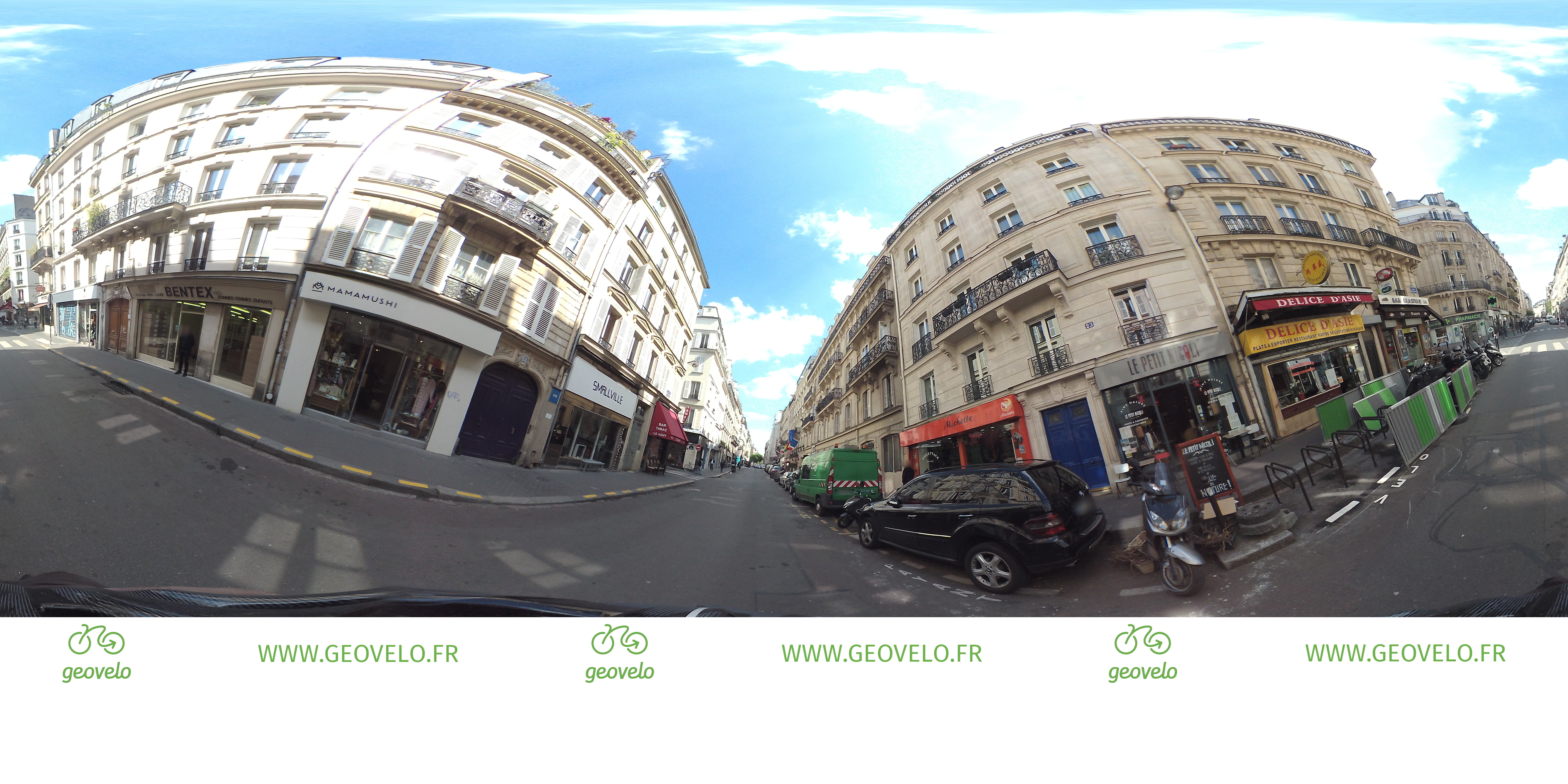 Street view of Porte Saint-Martin